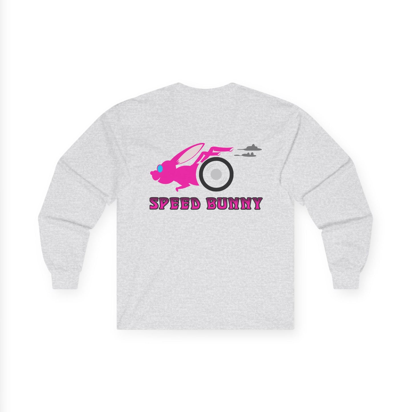 Speed Bunny, Rad Moto Bunny, Unisex Long Sleeve Tee - Bold Graphic T-Shirt for Motorcycle Enthusiasts
