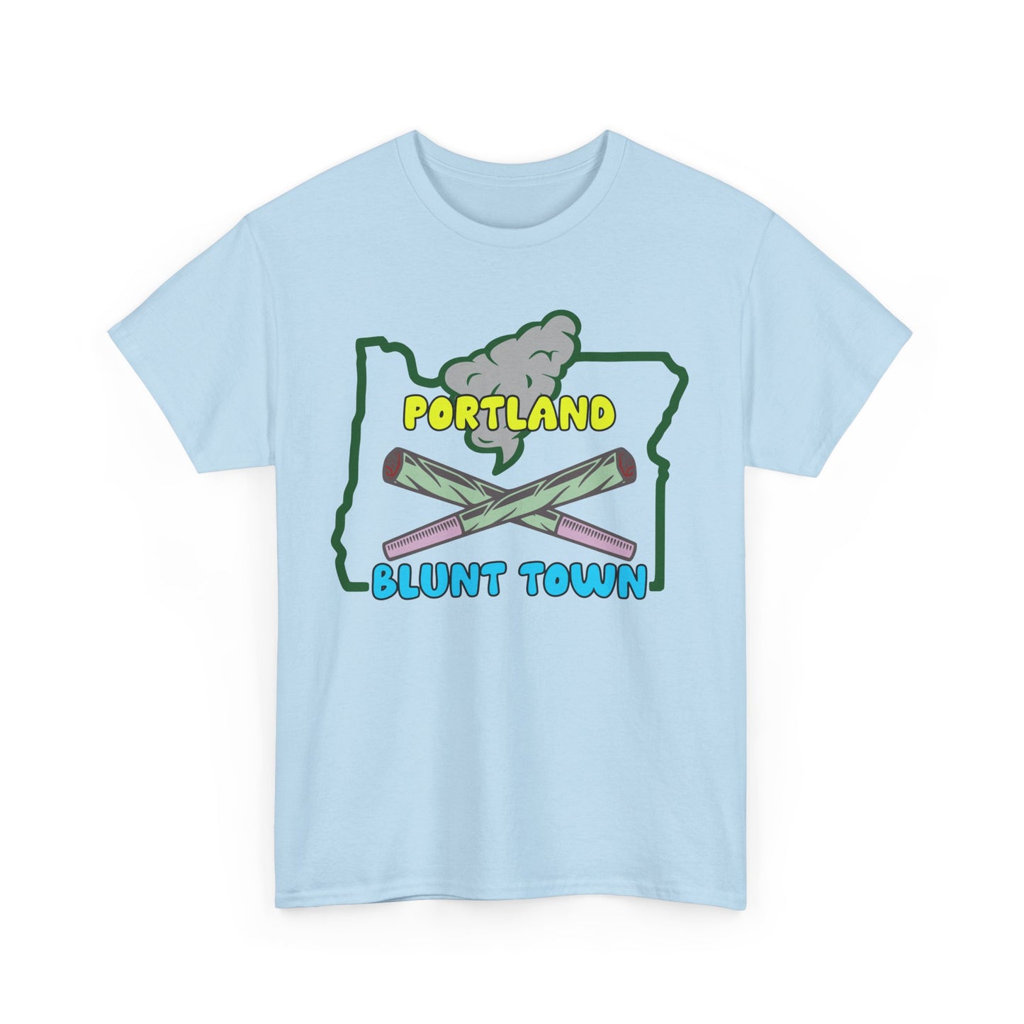 Portland Oregon, Blunt Town. Heavy Cotton T-Shirt