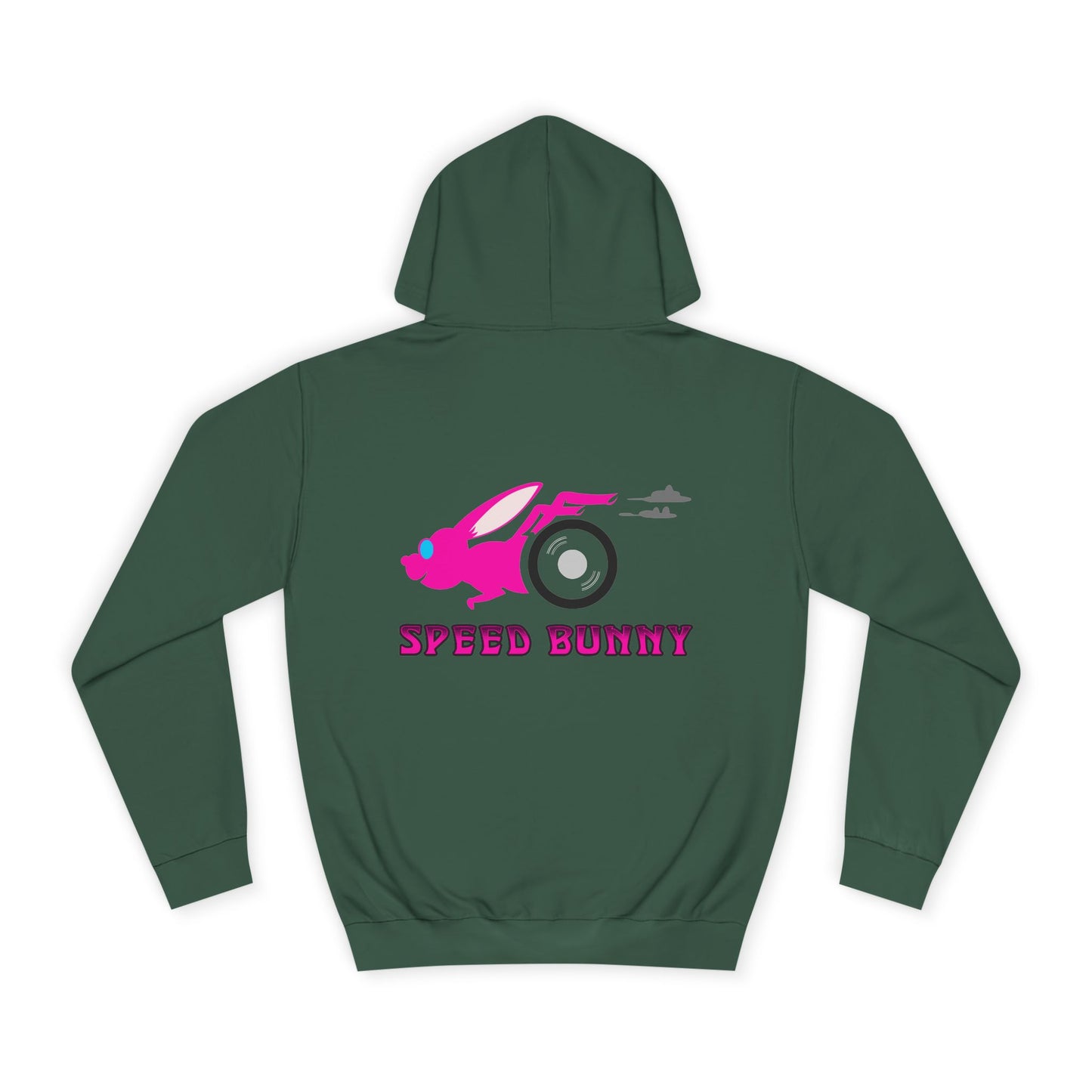 Speed Bunny, Rad Moto Bunny, Unisex Hoodie - Biker Style Sweatshirt for Motorcycle Enthusiasts
