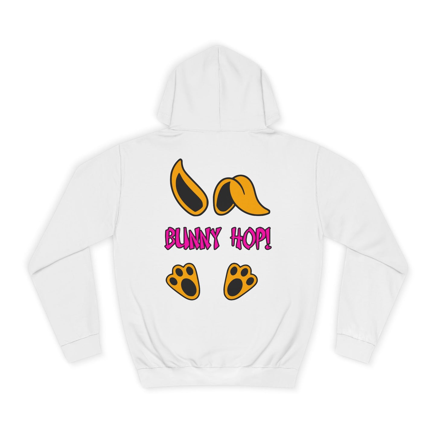 Bunny Hop! 2, Rad Moto Bunny, Unisex Hoodie - Biker Style Sweatshirt for Motorcycle Enthusiasts