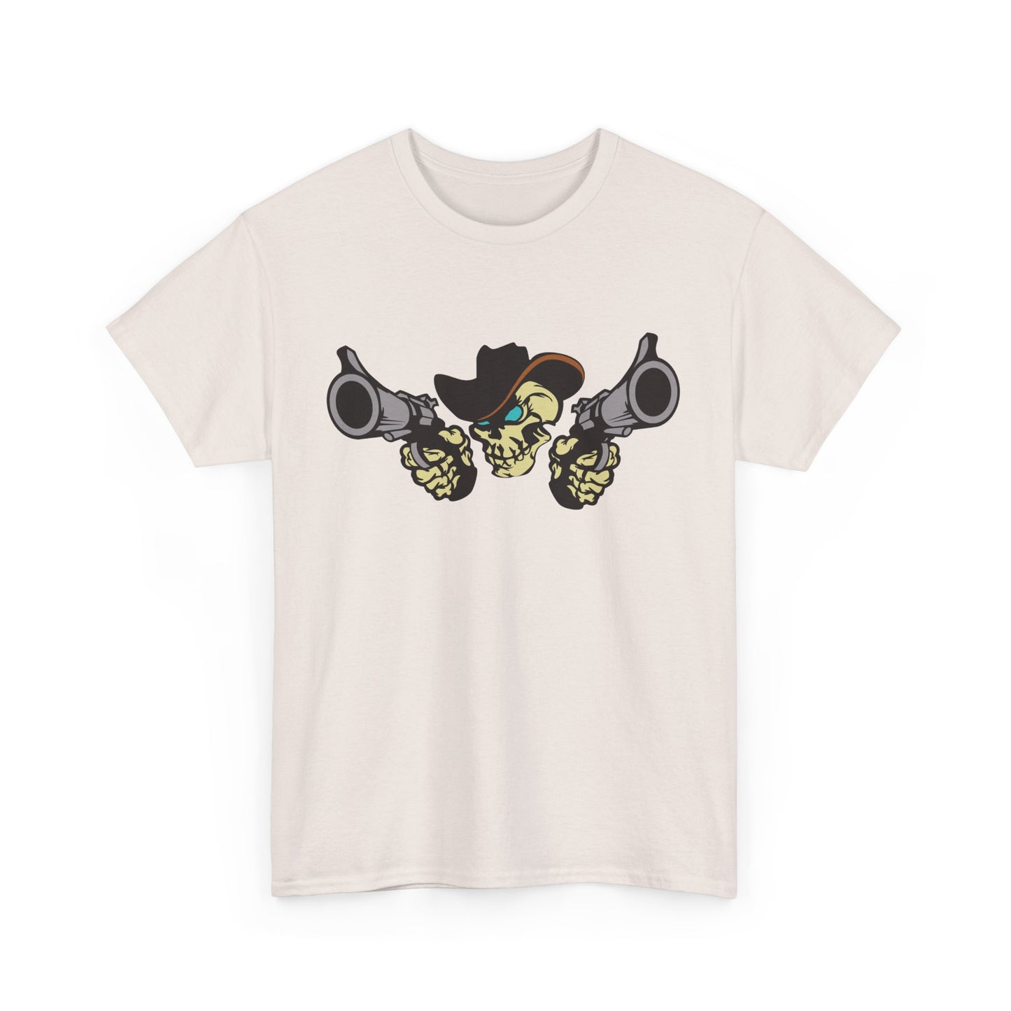 Cowboy Skull. Heavy Cotton T-Shirt