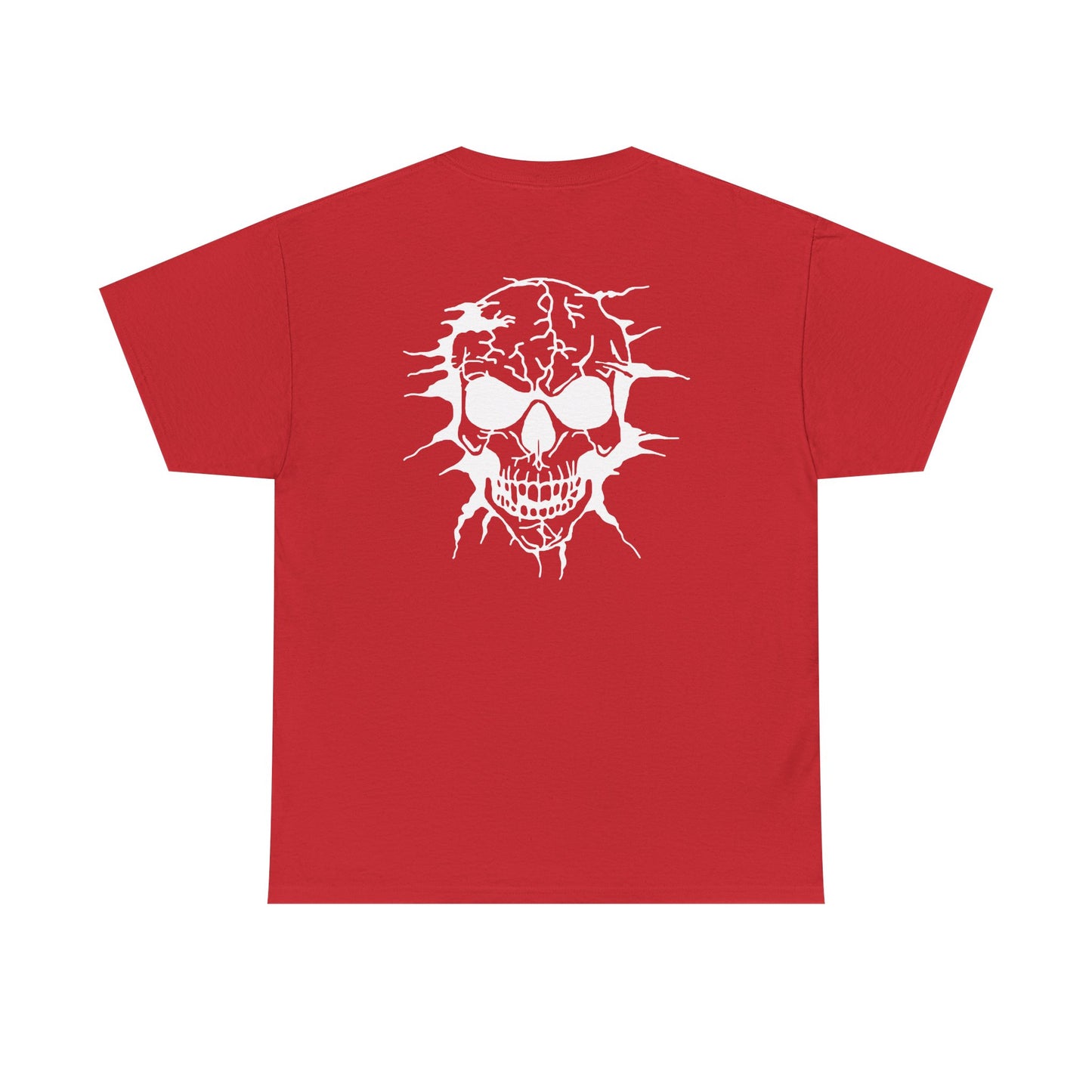 Breakout Skull, Rad Moto Bunny, Heavy Cotton T-Shirt