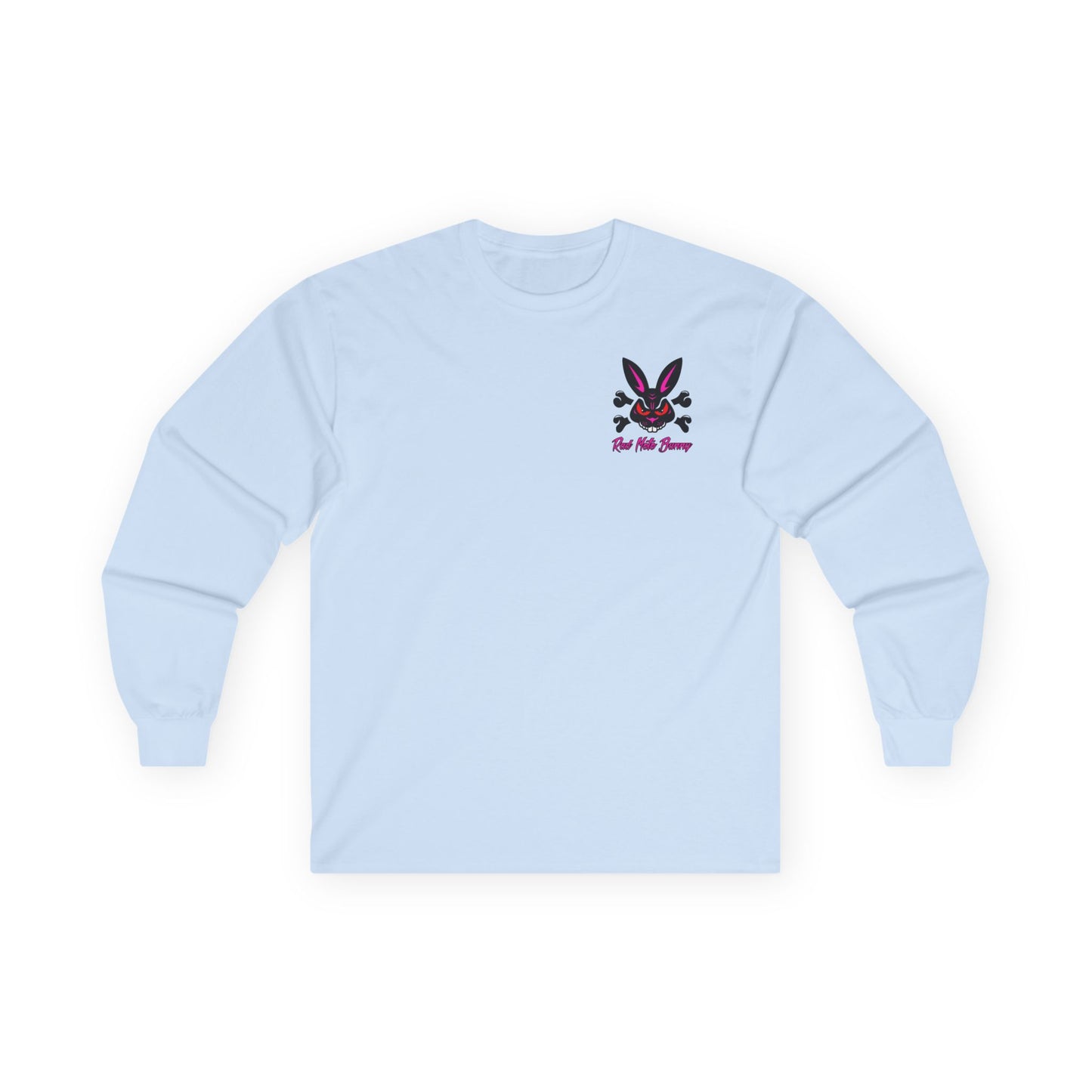 Bunny Face, Rad Moto Bunny, Unisex Long Sleeve Tee - Bold Graphic T-Shirt for Motorcycle Enthusiasts