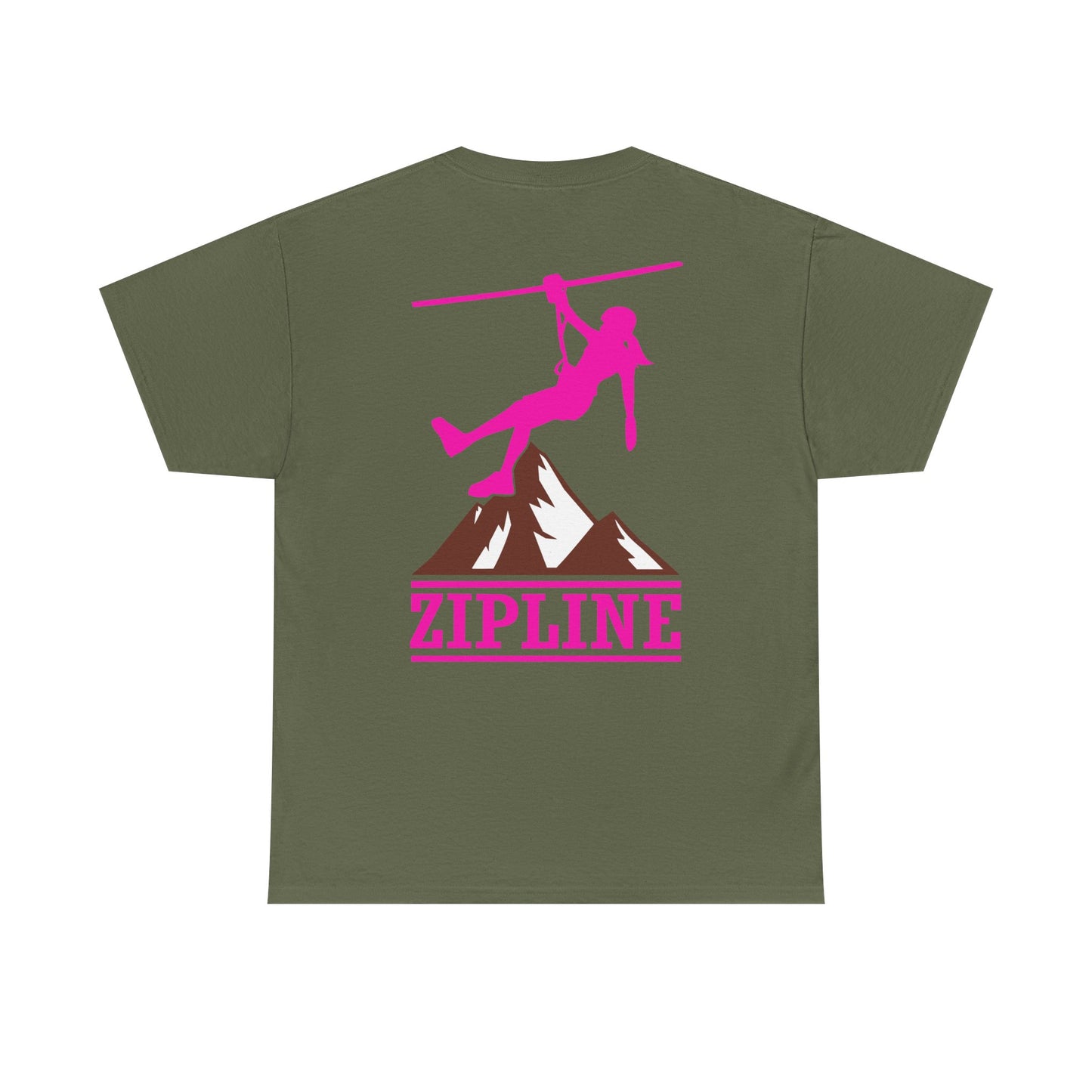 Zipline Girl. Heavy Cotton T-Shirt
