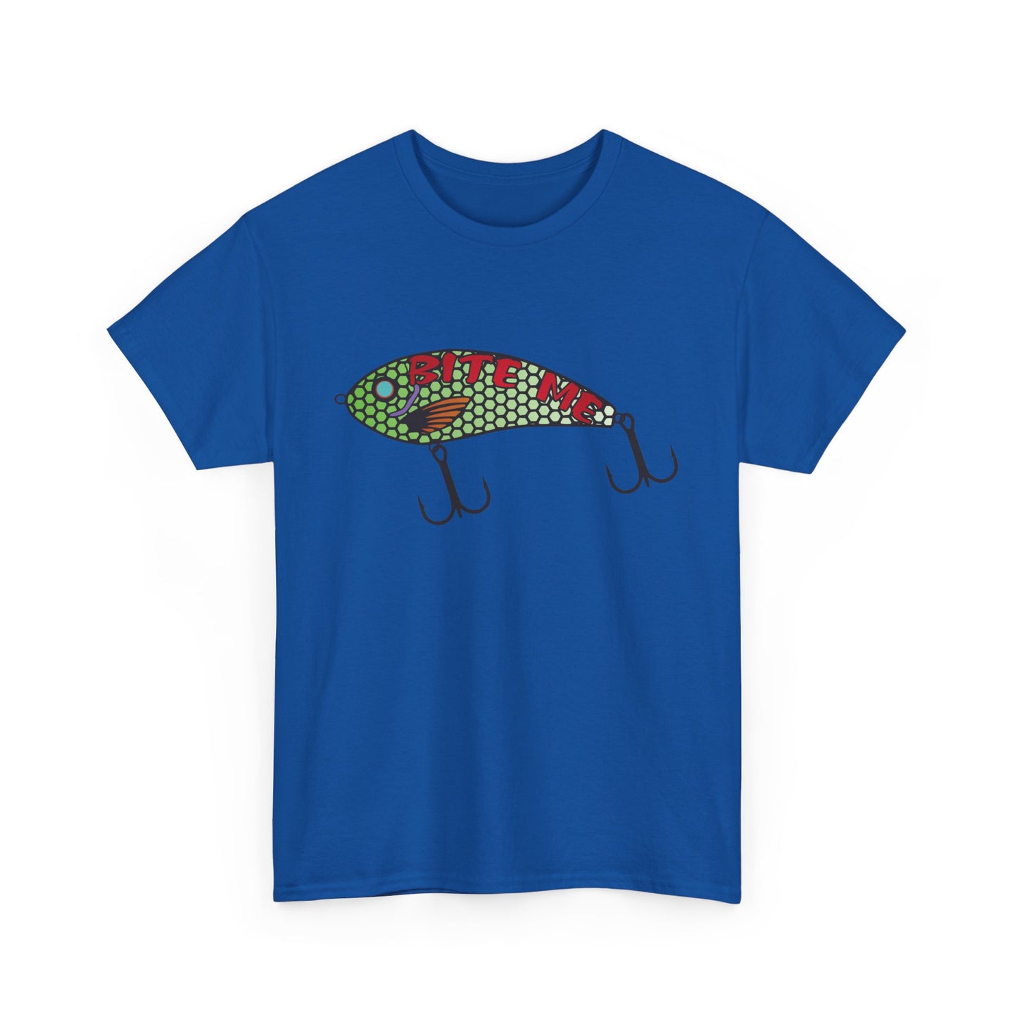 Bite Me Fish Lure. Heavy Cotton T-Shirt