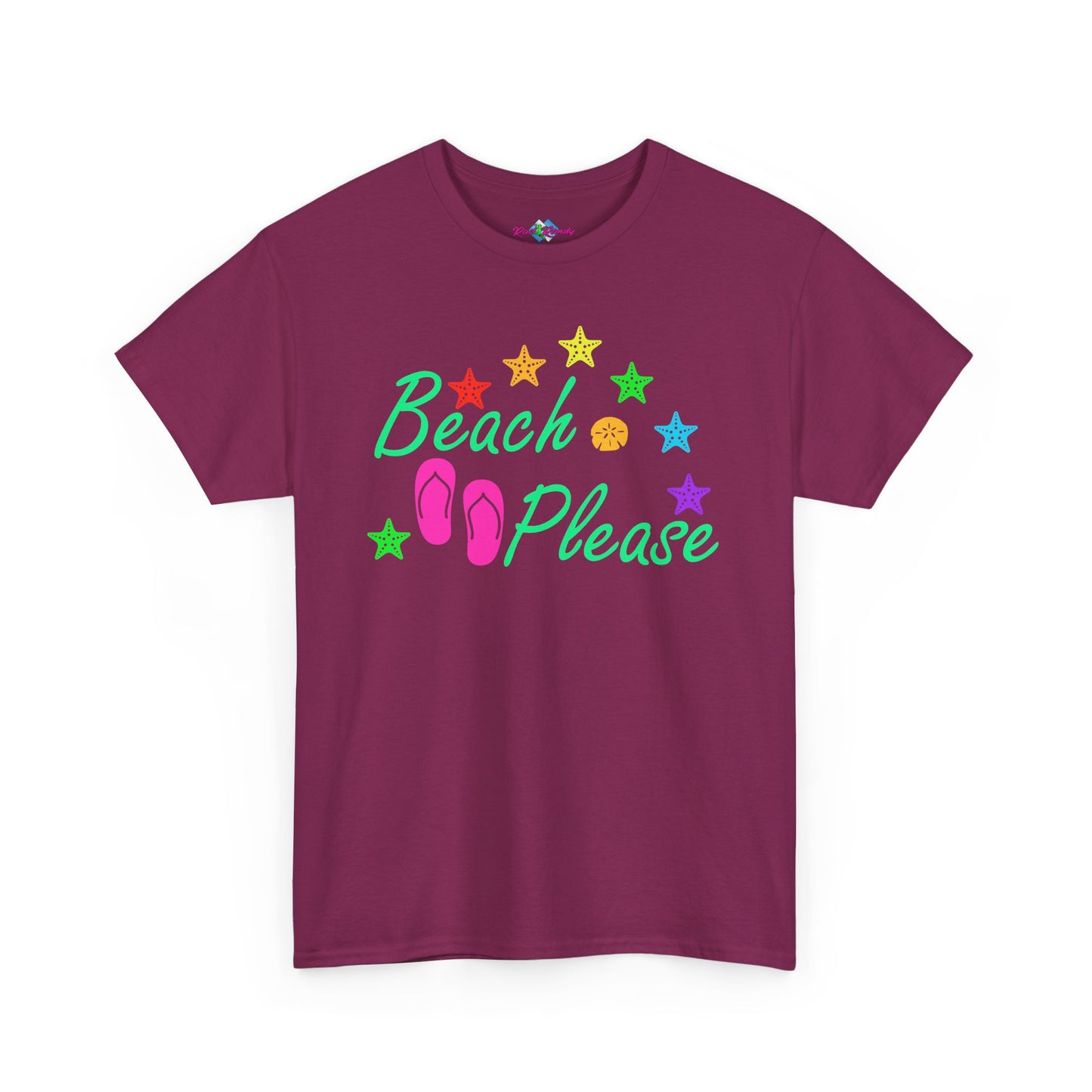 Beach Please. Heavy Cotton T-Shirt