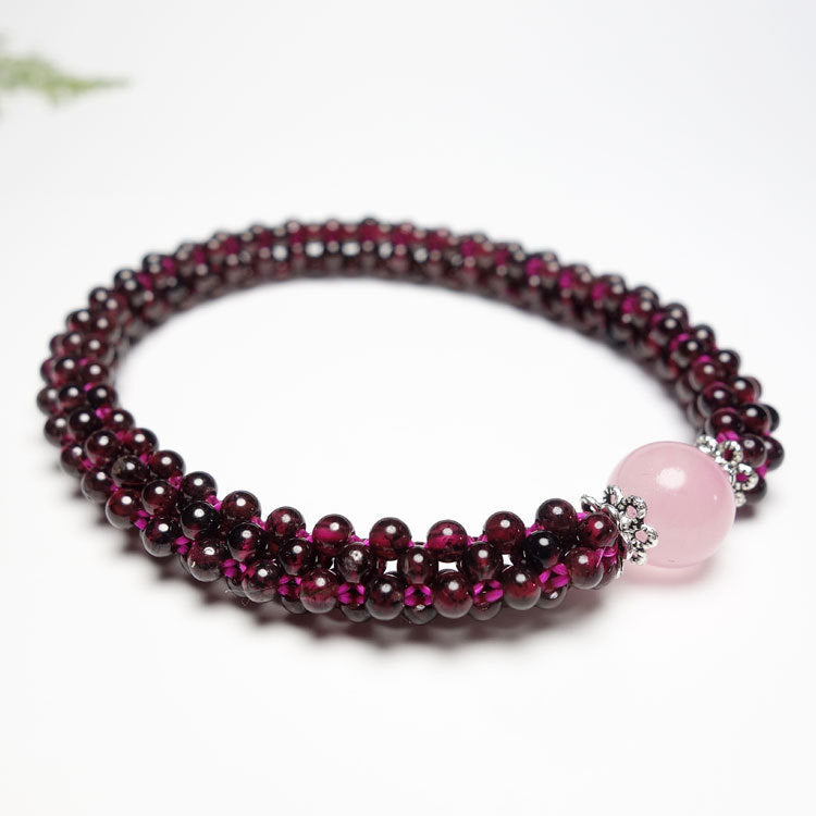 Garnet Crystal Bracelet
