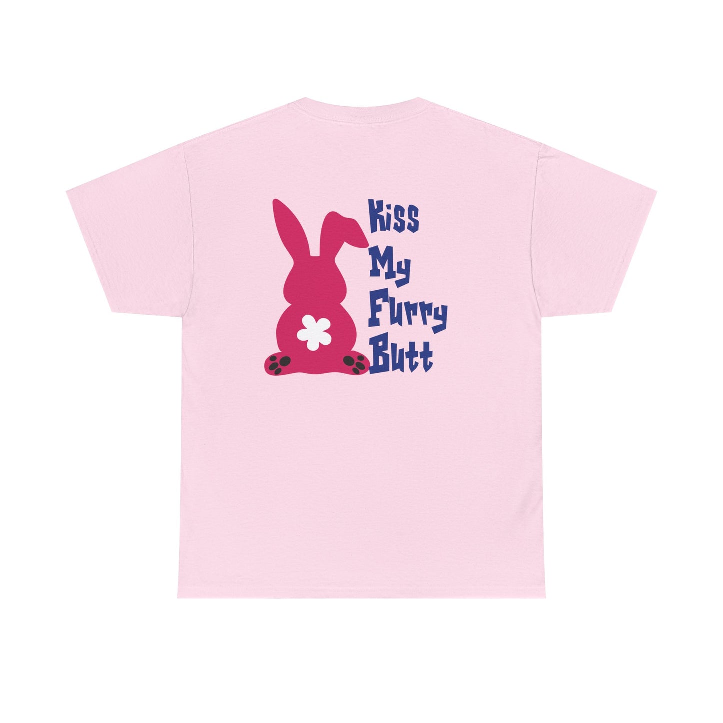 Kiss my furry Butt, Rad Moto Bunny, Heavy Cotton T-Shirt