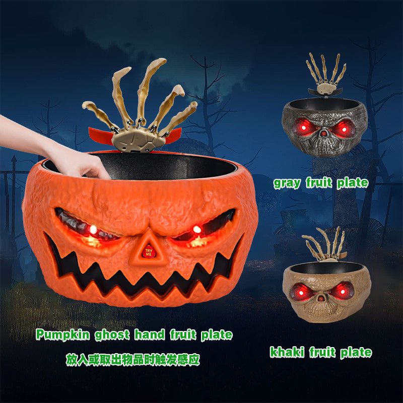 Halloween Candy Bowl with Motion Activated Hand