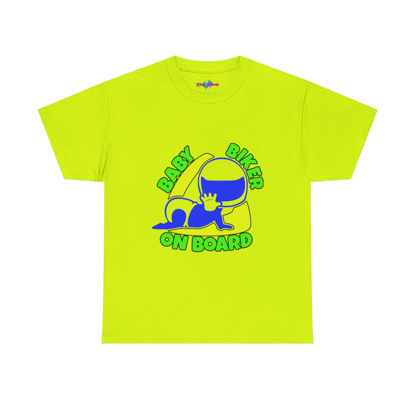 Baby Biker on Board. Boy. Heavy Cotton T-Shirt