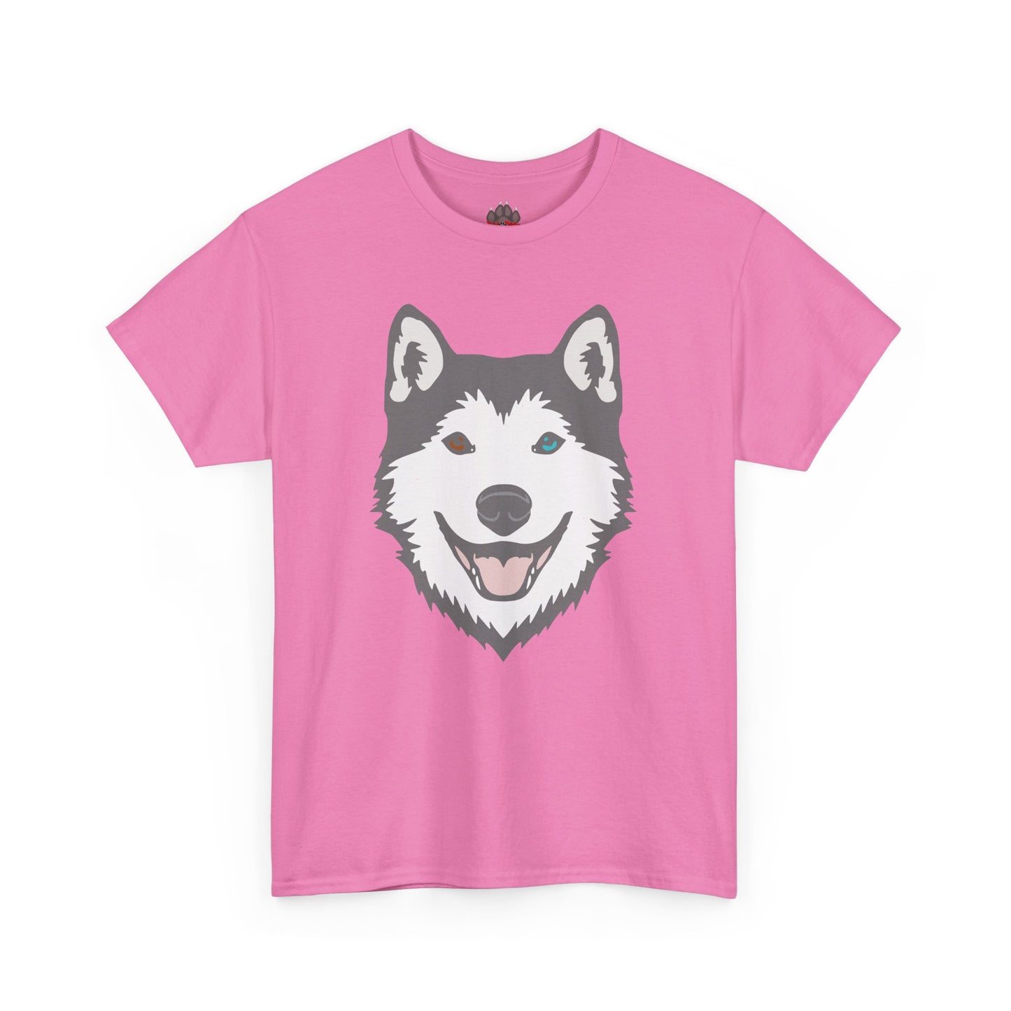 Bi Eyed Husky. Heavy Cotton T-Shirt