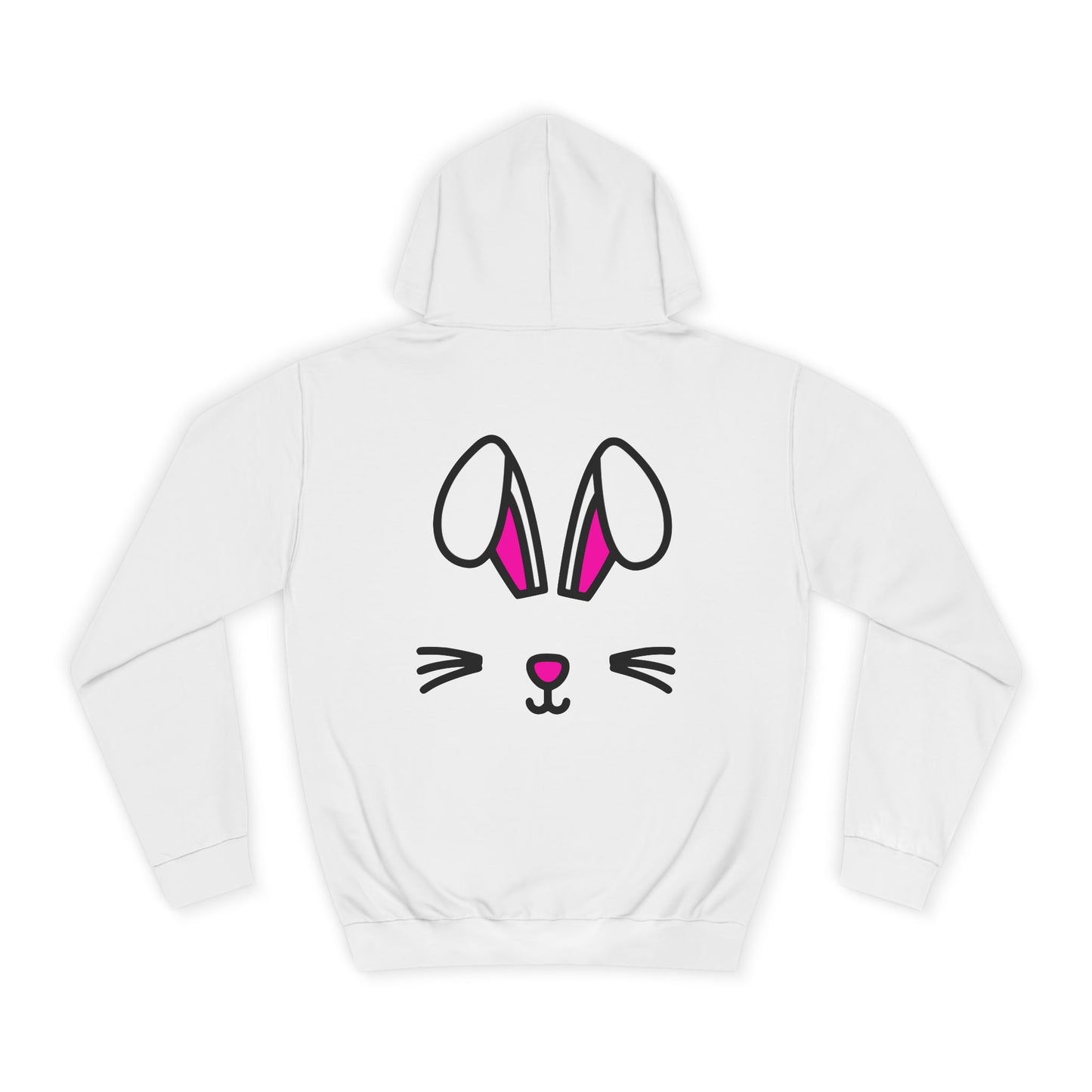Bunny Face, Rad Moto Bunny, Unisex Hoodie - Biker Style Sweatshirt for Motorcycle Enthusiasts