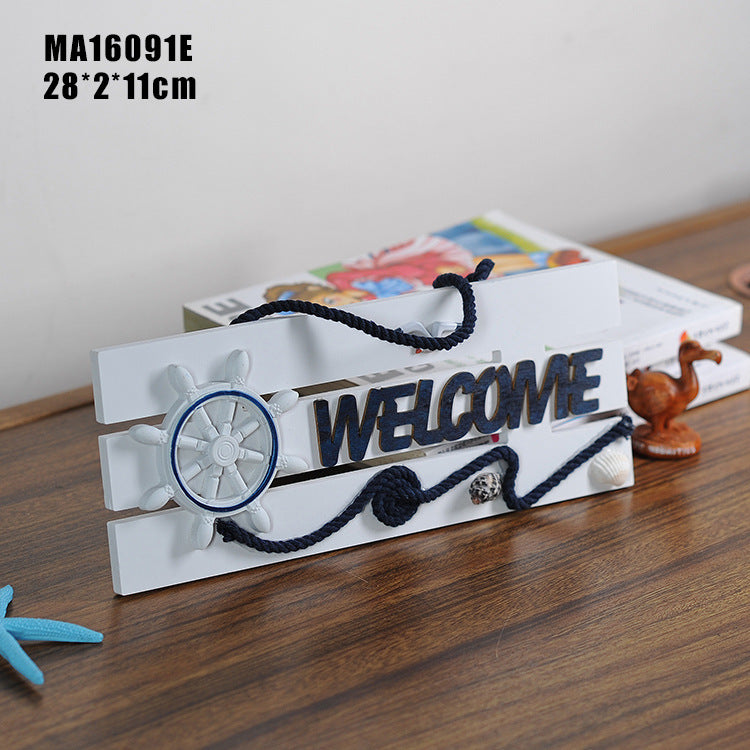 Nautical Wooden Welcome Sign