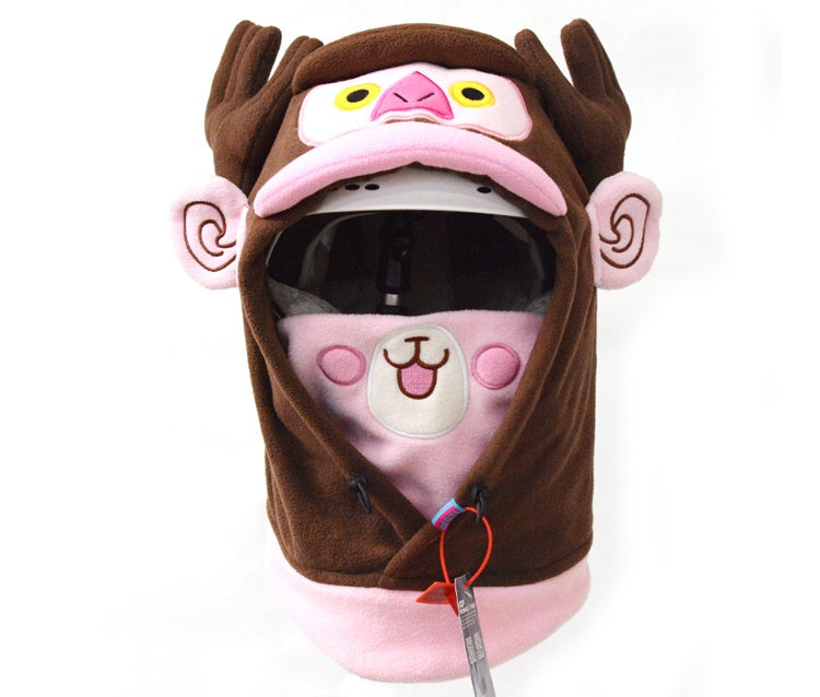 Animal Head Cover Adjustable Hood