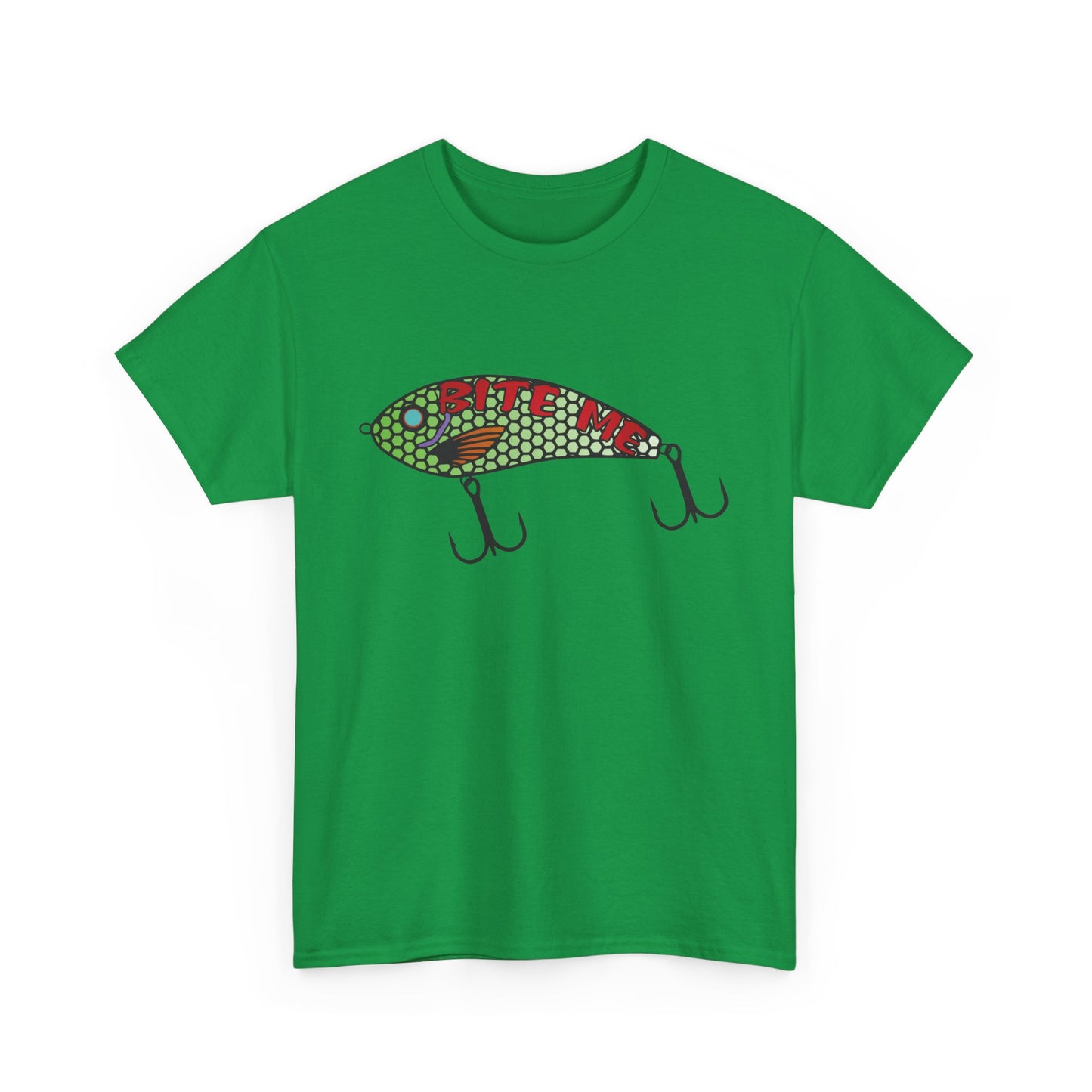 Bite Me Fish Lure. Heavy Cotton T-Shirt