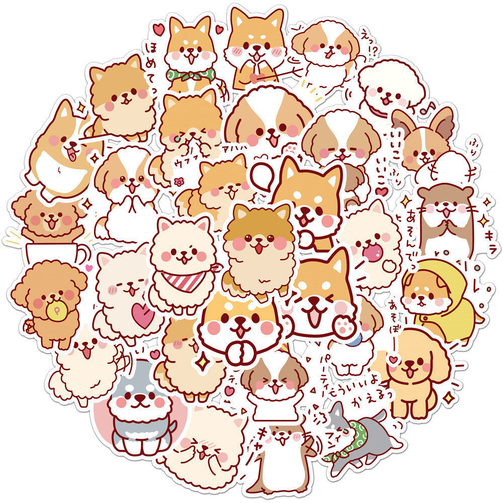 50 Cute Dog Graffiti Stickers