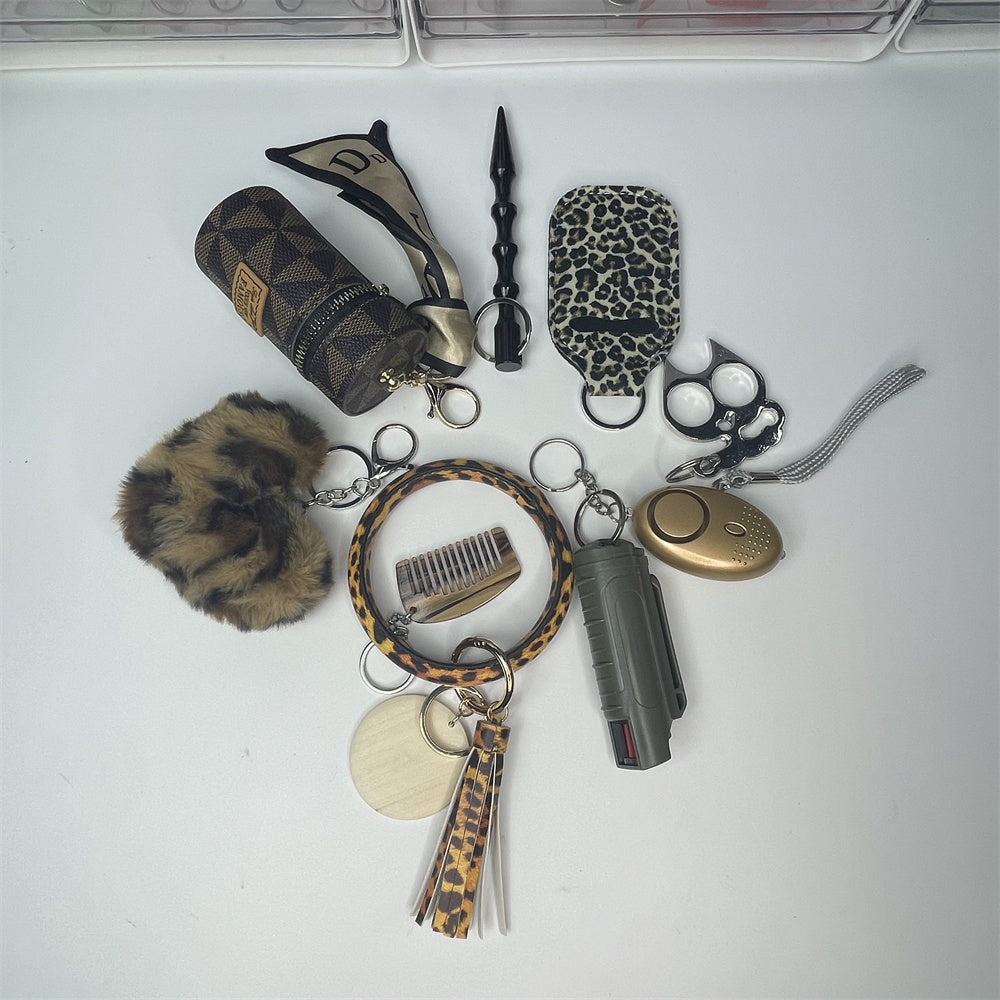 Leopard Self-defense Keychain Suit