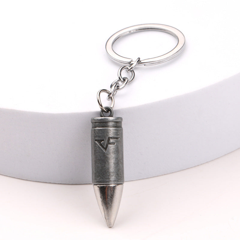 Metal Bullet Keychain