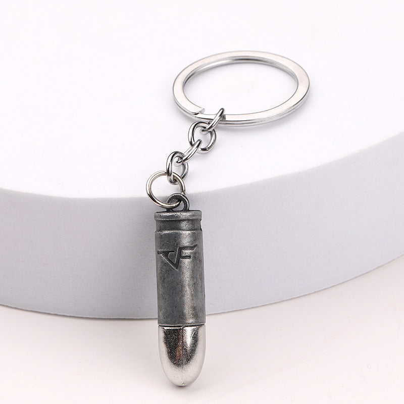Metal Bullet Keychain