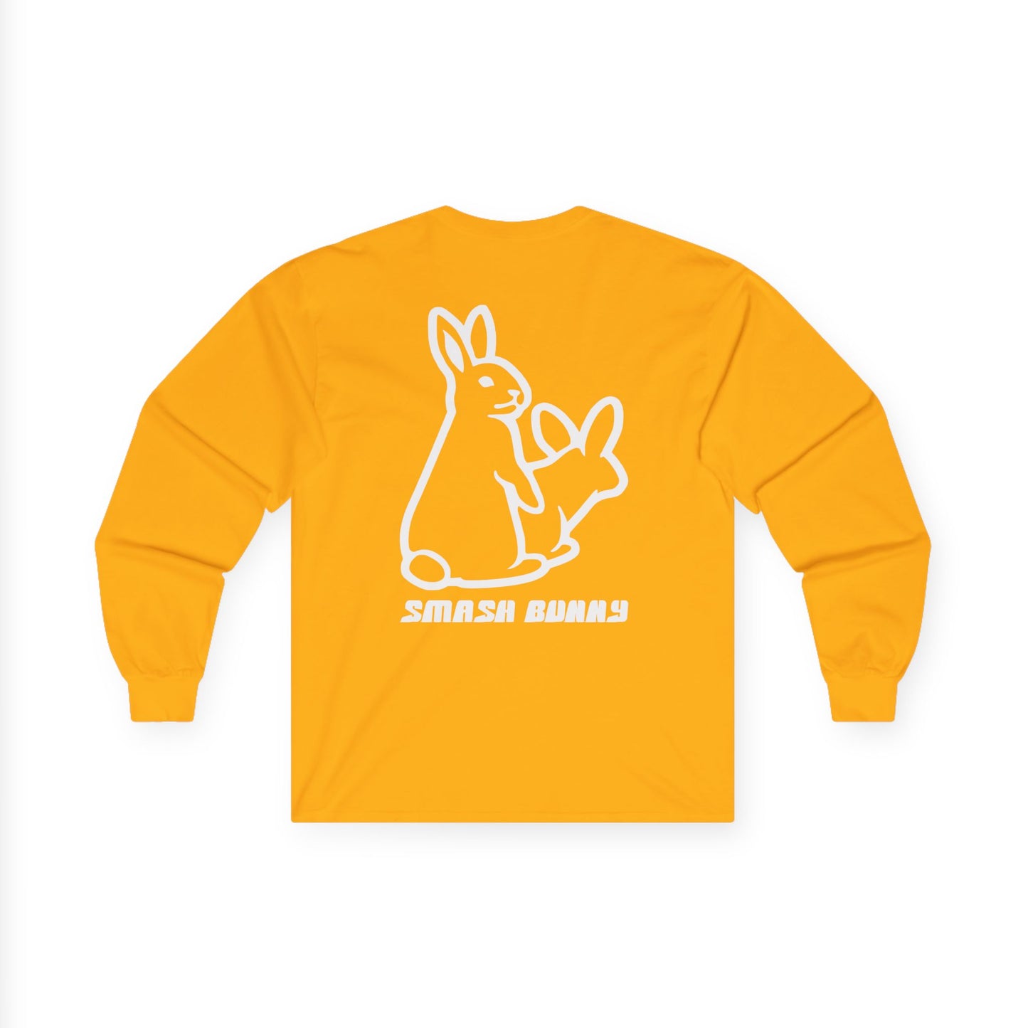 Smash Bunny, Rad Moto Bunny, Unisex Long Sleeve Tee - Bold Graphic T-Shirt for Motorcycle Enthusiasts