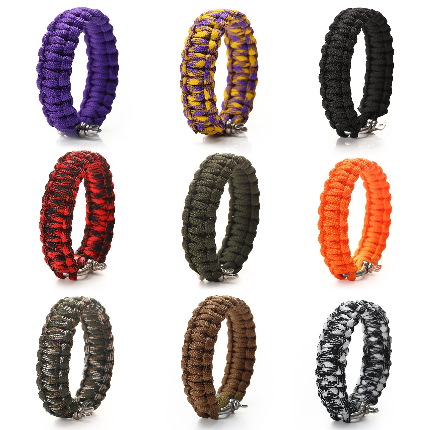 Outdoor O-buckle Paracord Bracelet