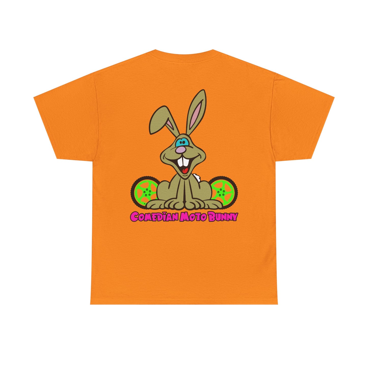 Comedian Moto Bunny, Rad Moto Bunny, Heavy Cotton T-Shirt