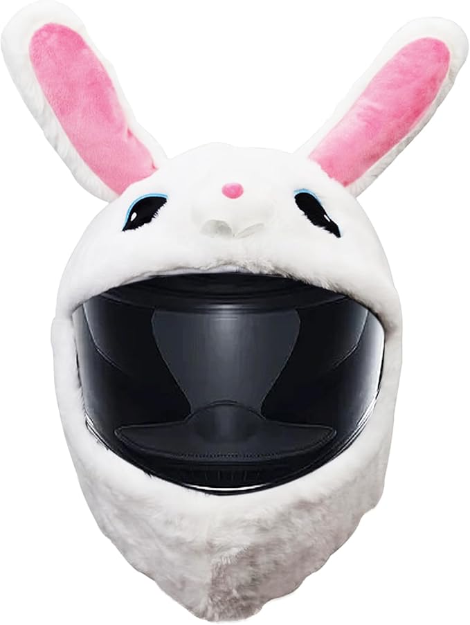 Plush Rabbit Helmet Cover