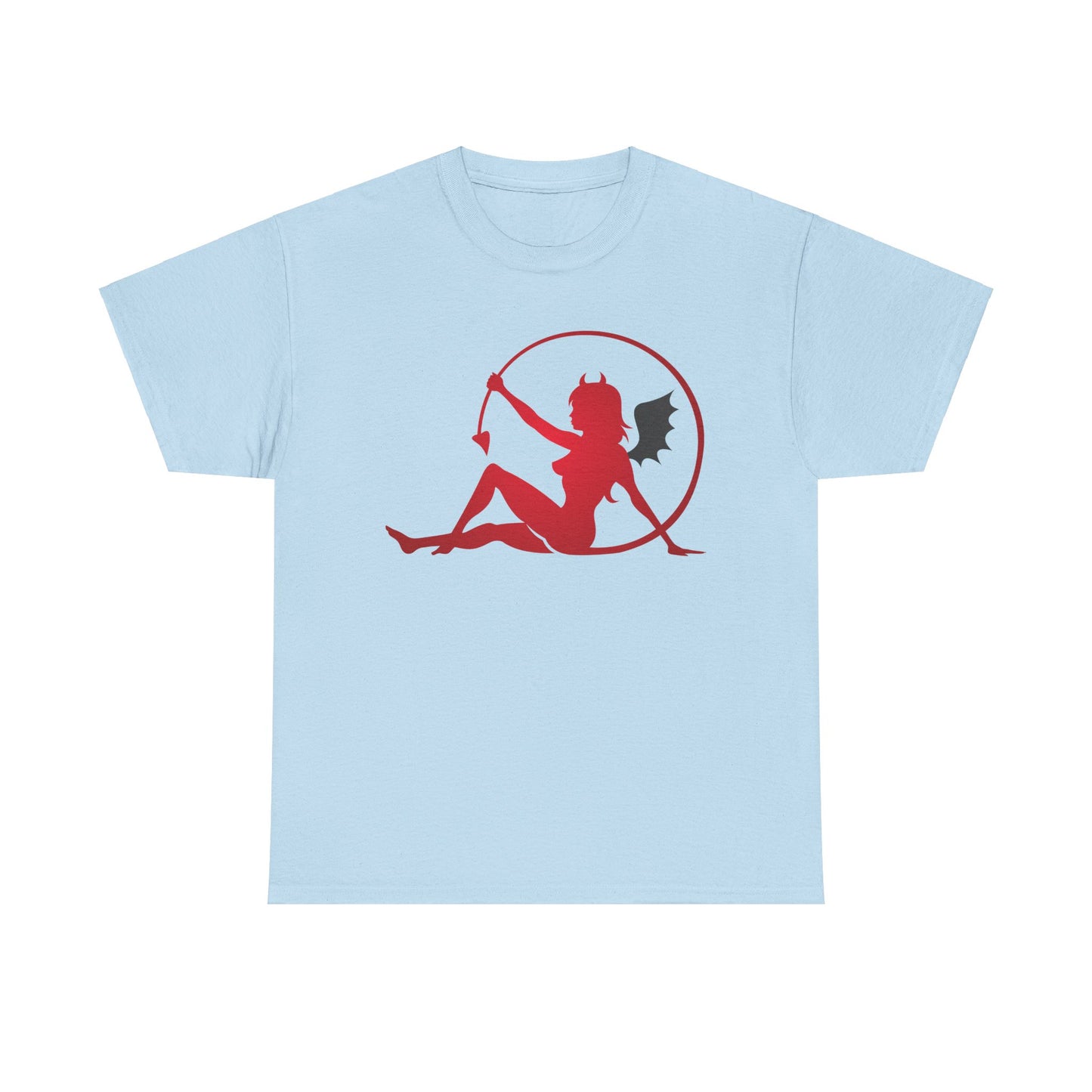 Bat winged Devil Girl. Heavy Cotton T-Shirt