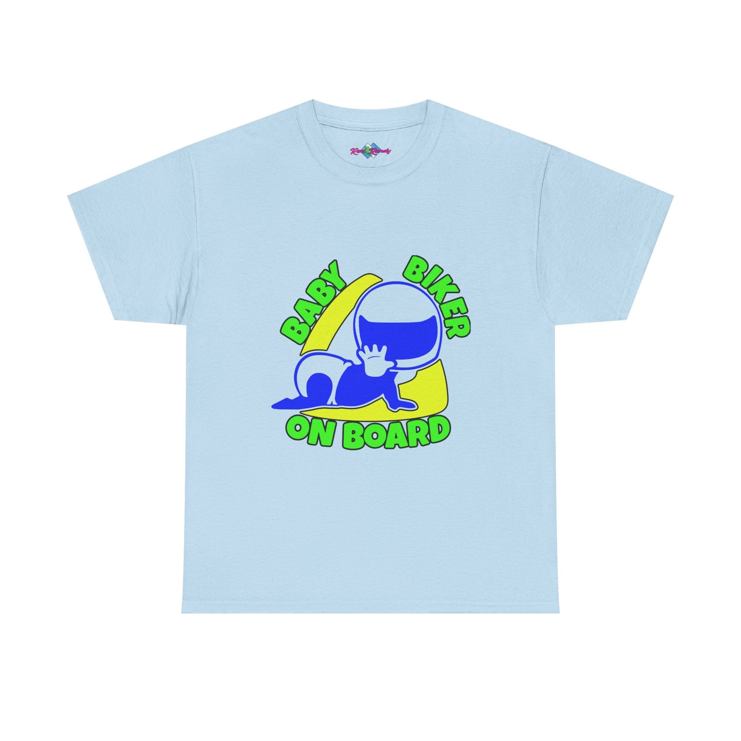 Baby Biker on Board. Boy. Heavy Cotton T-Shirt