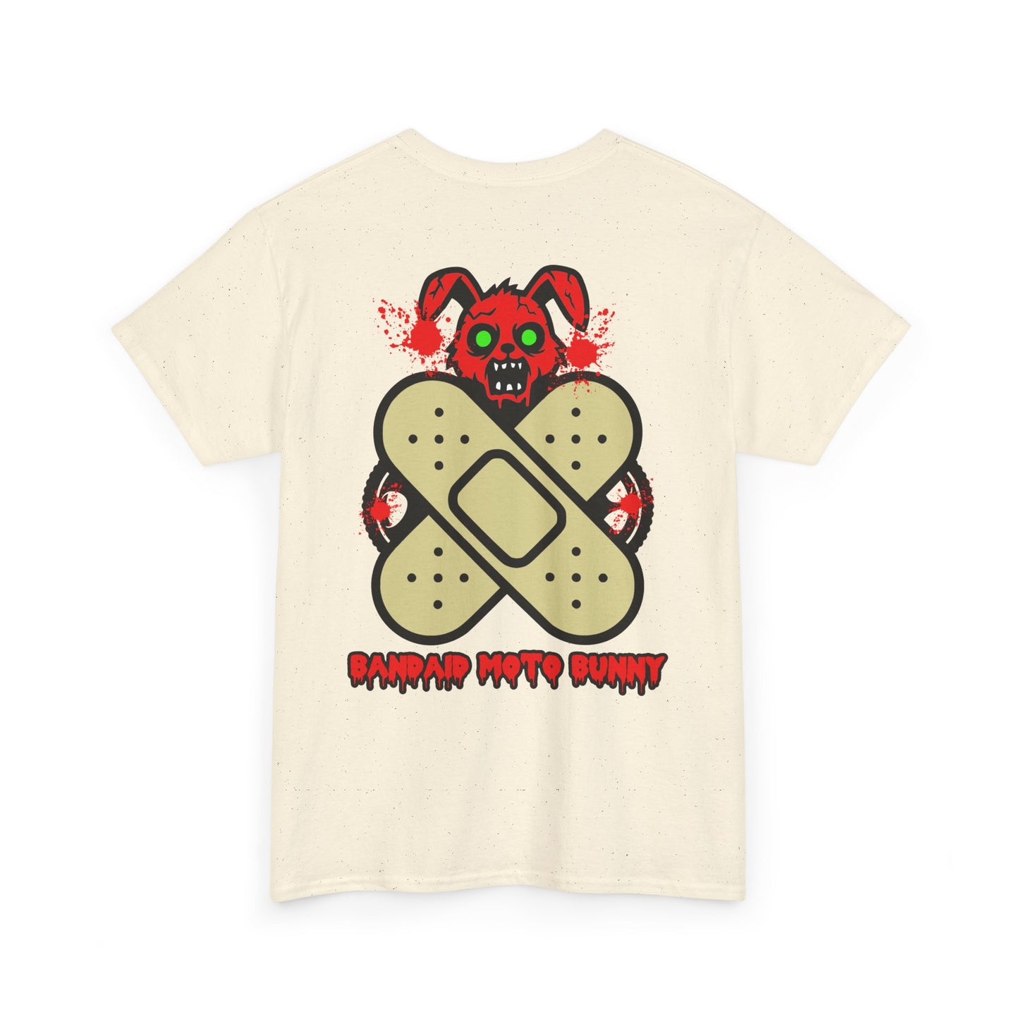 Bandaid Moto Bunny, Rad Moto Bunny, Heavy Cotton T-Shirt