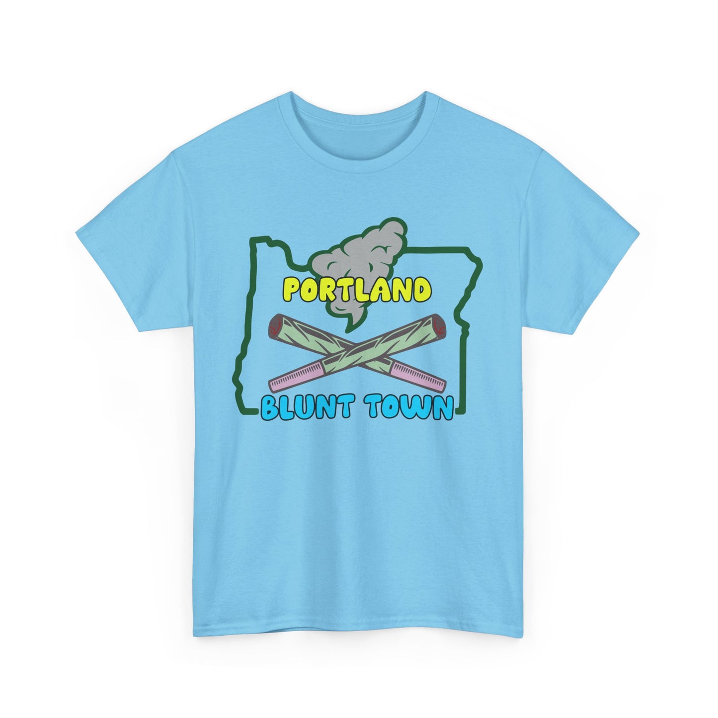 Portland Oregon, Blunt Town. Heavy Cotton T-Shirt