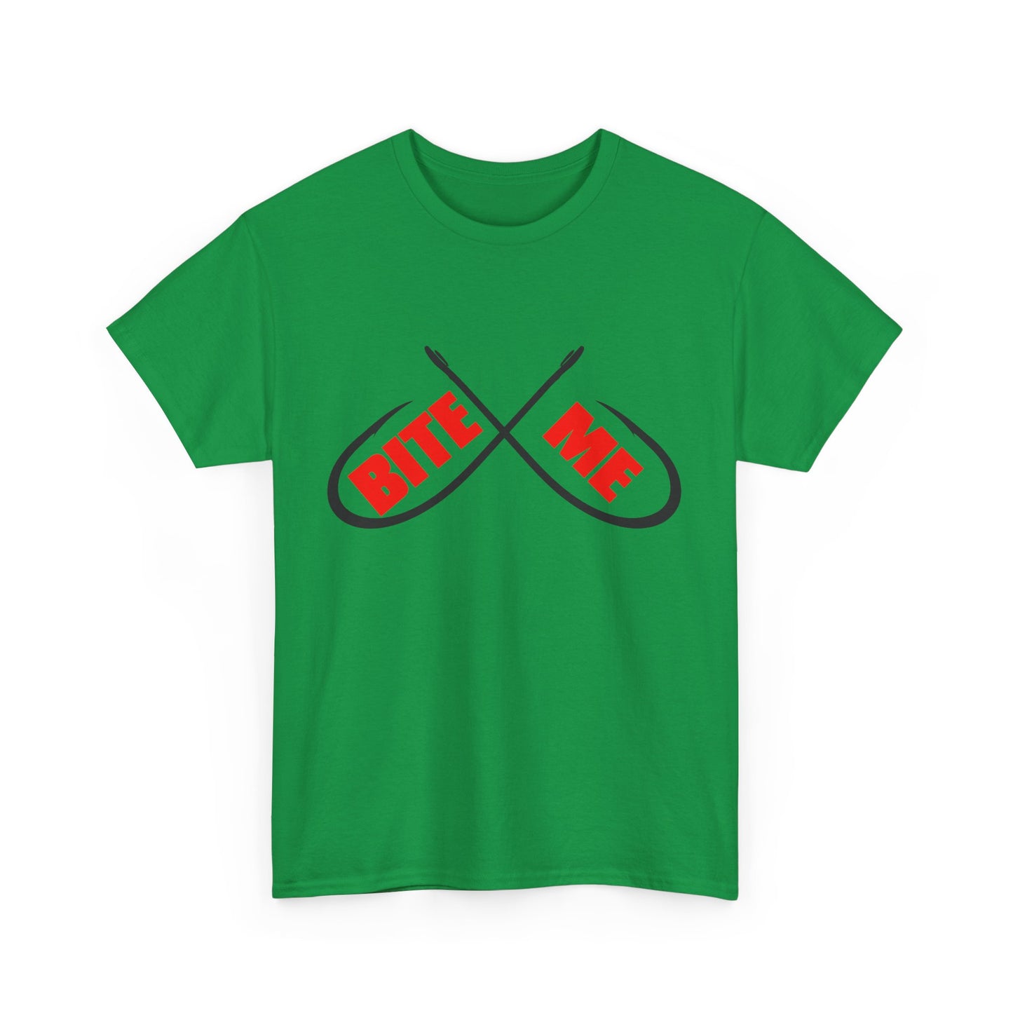 Bite me Fish hooks. Heavy Cotton T-Shirt