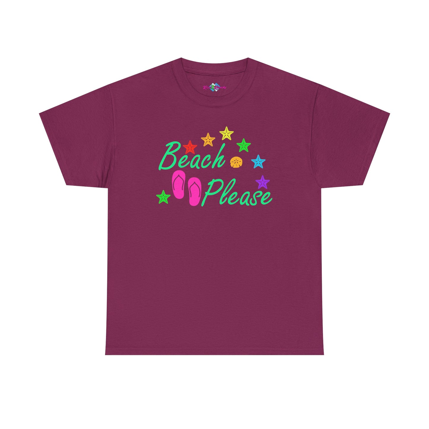 Beach Please. Heavy Cotton T-Shirt