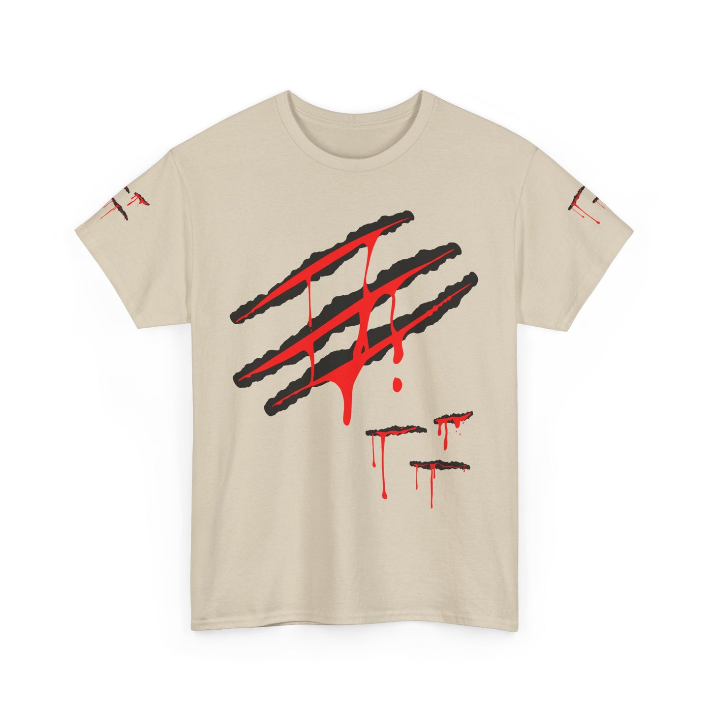 Bloody Scratches. Heavy Cotton T-Shirt