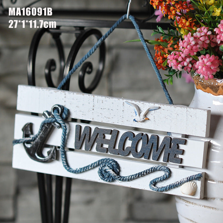 Nautical Wooden Welcome Sign