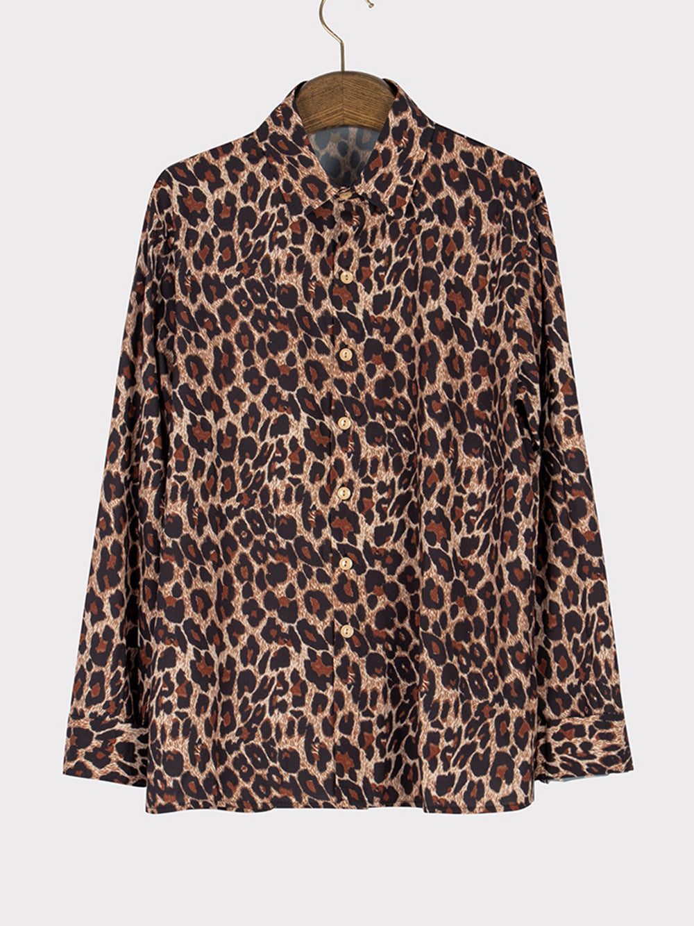 Leopard Print Long Sleeve Shirt