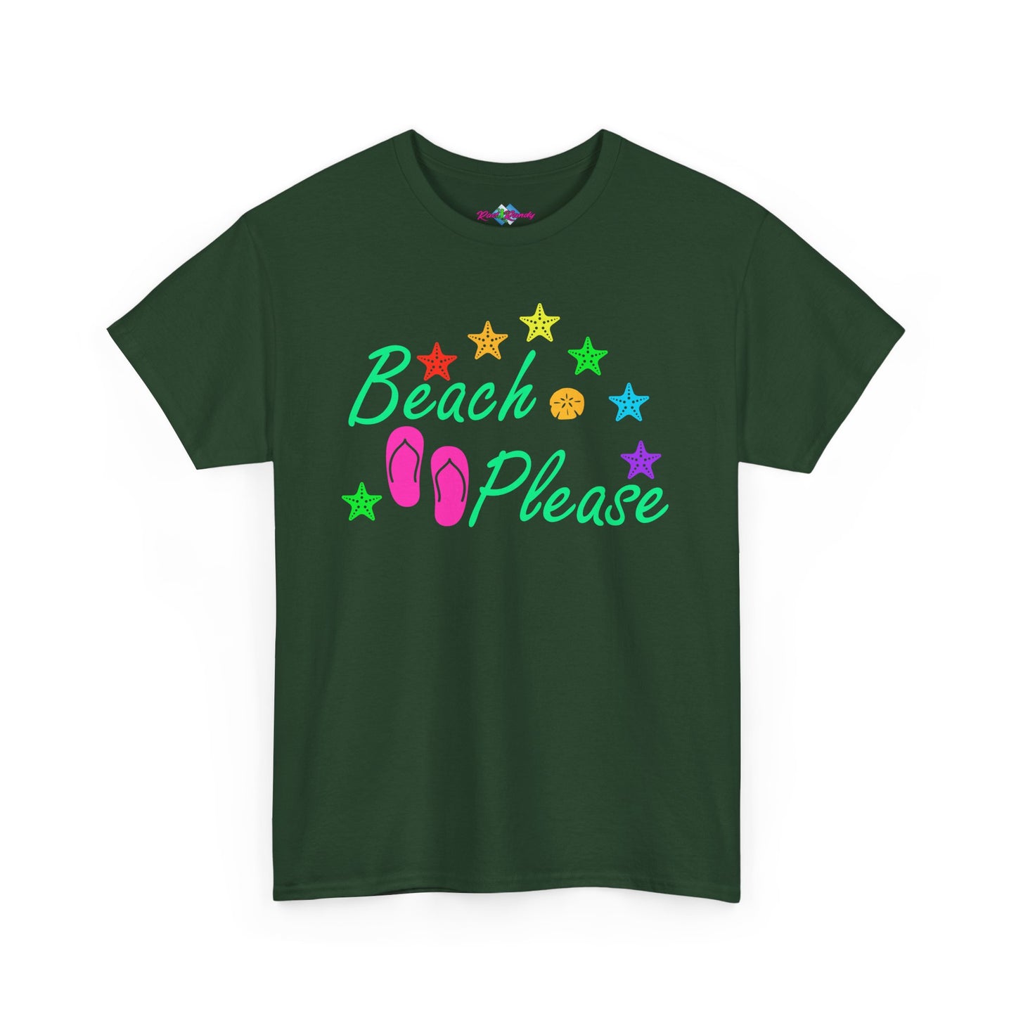 Beach Please. Heavy Cotton T-Shirt