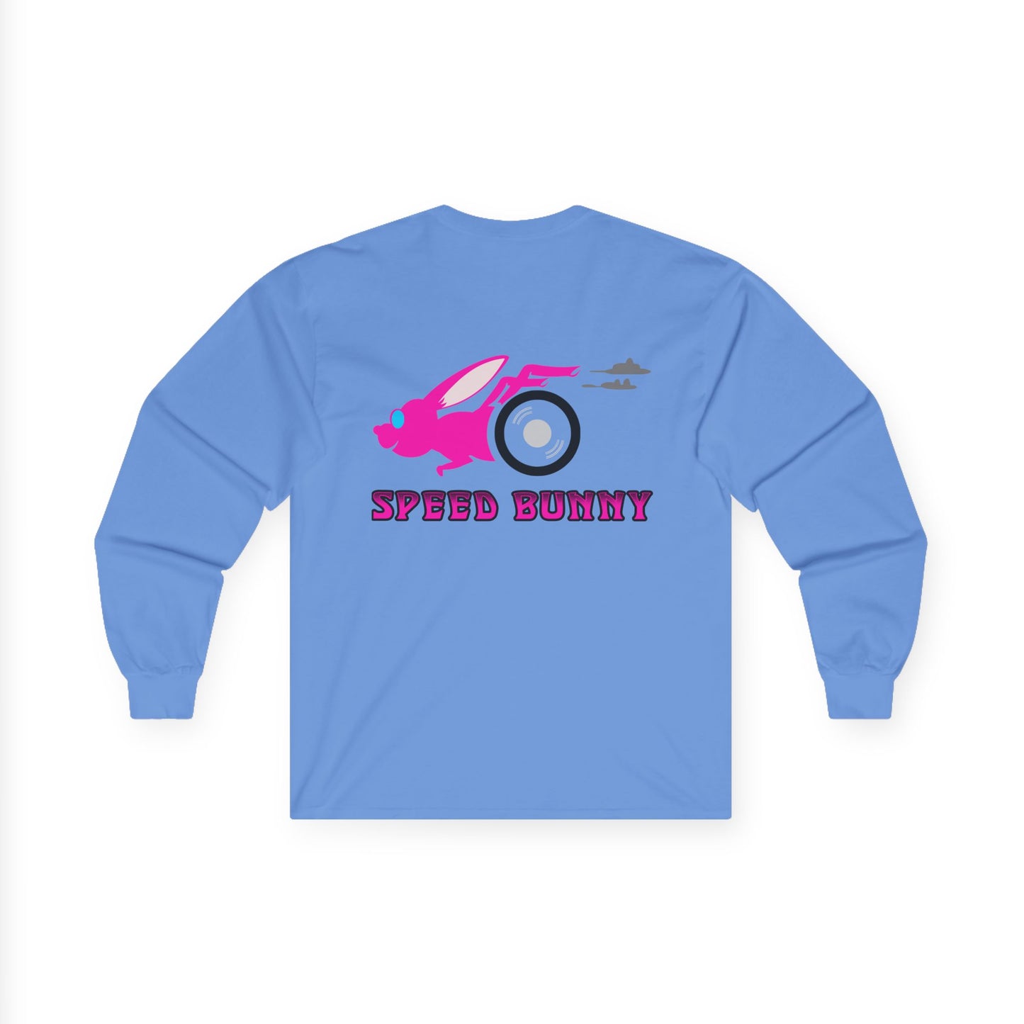 Speed Bunny, Rad Moto Bunny, Unisex Long Sleeve Tee - Bold Graphic T-Shirt for Motorcycle Enthusiasts