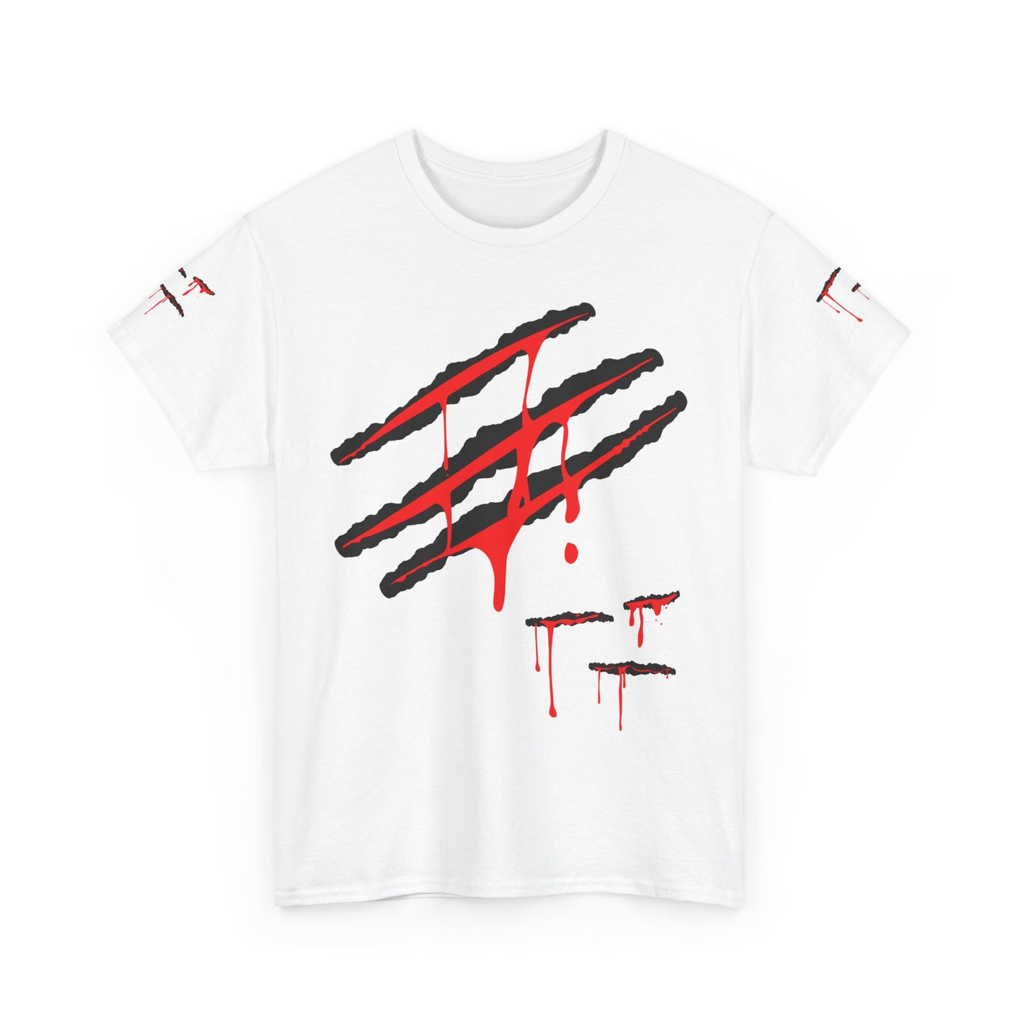 Bloody Scratches. Heavy Cotton T-Shirt
