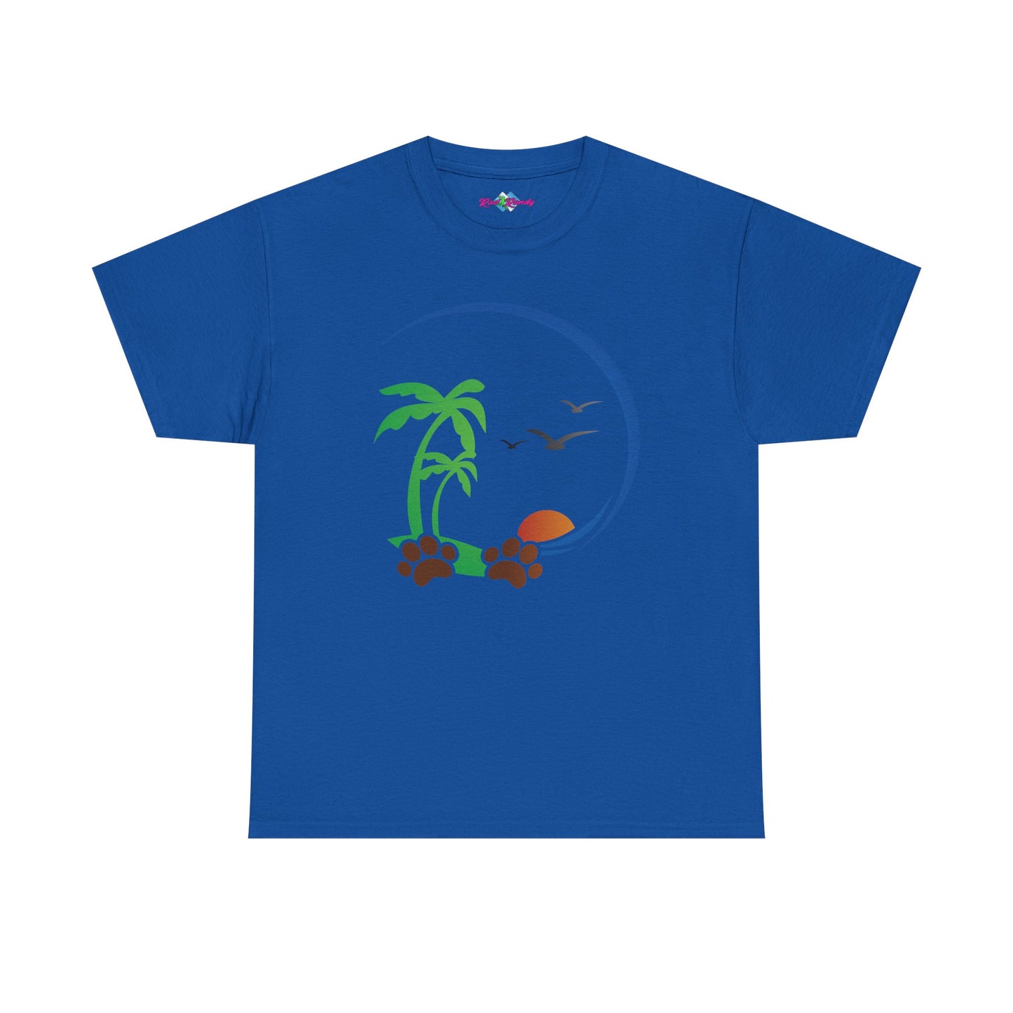 Tropical Paws. Heavy Cotton T-Shirt