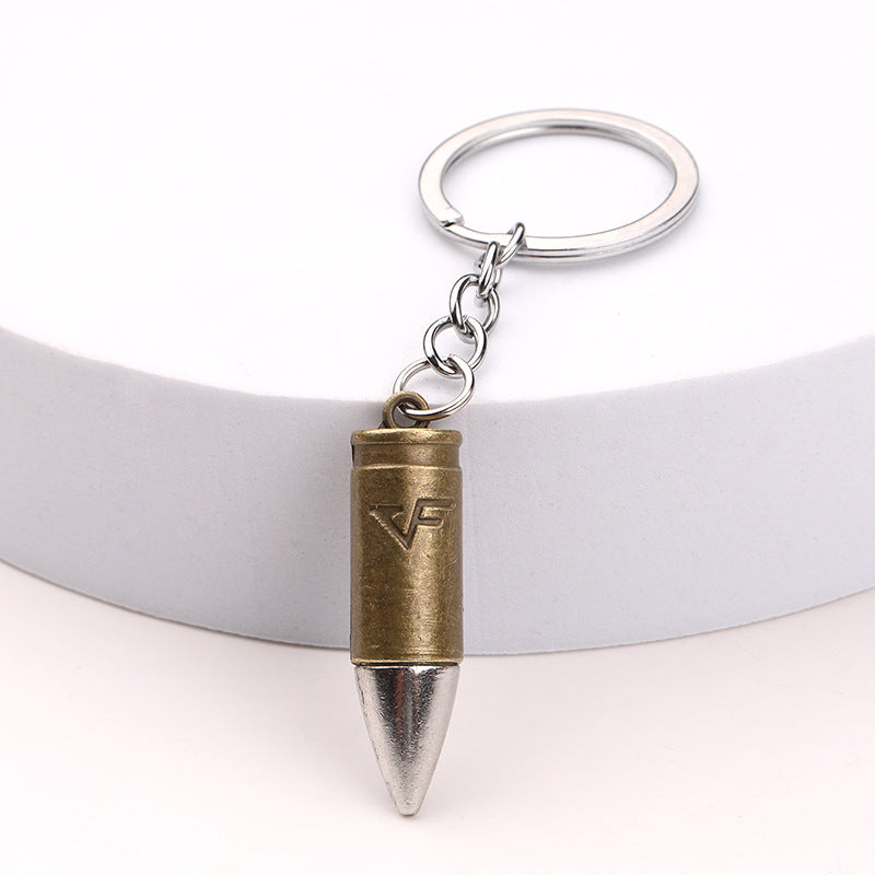 Metal Bullet Keychain