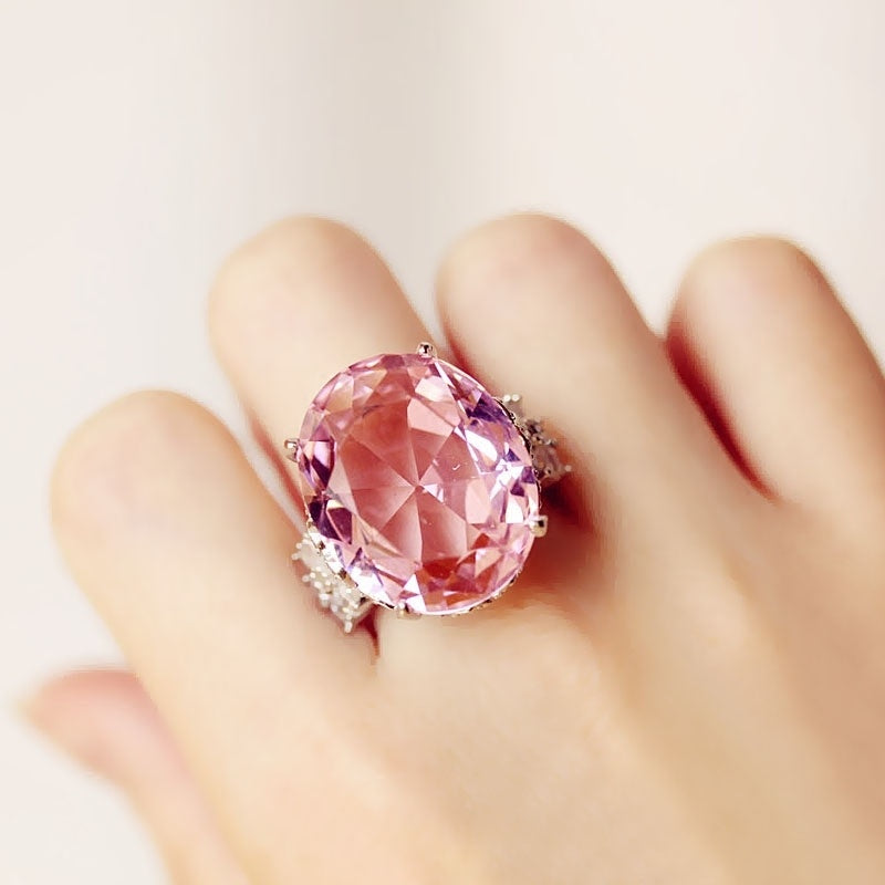 Super Large Big Diamond Ring