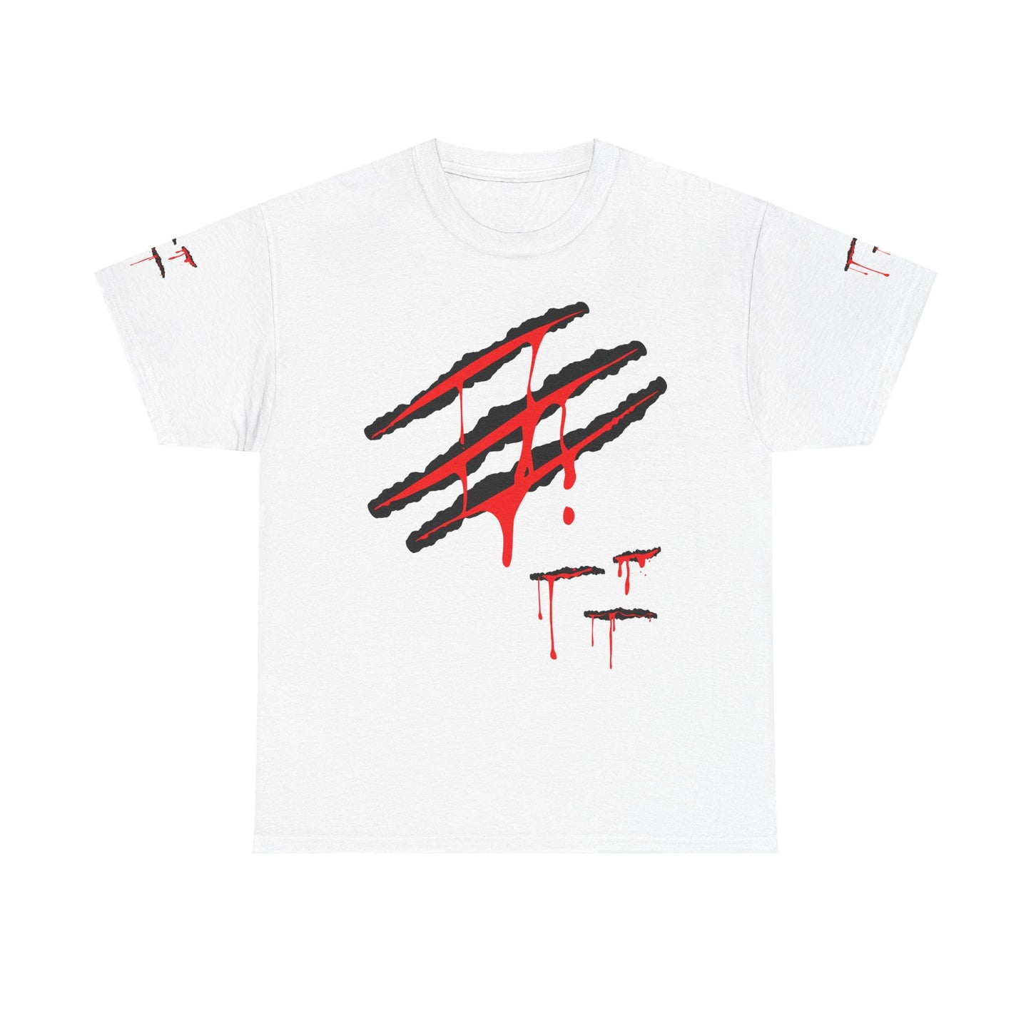 Bloody Scratches. Heavy Cotton T-Shirt