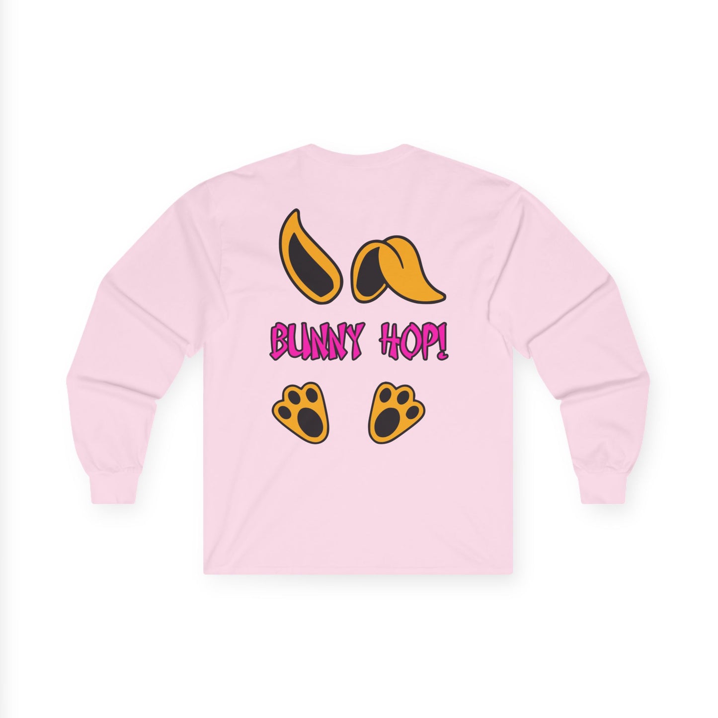 Bunny Hop! 2, Rad Moto Bunny, Unisex Long Sleeve Tee - Bold Graphic T-Shirt for Motorcycle Enthusiasts