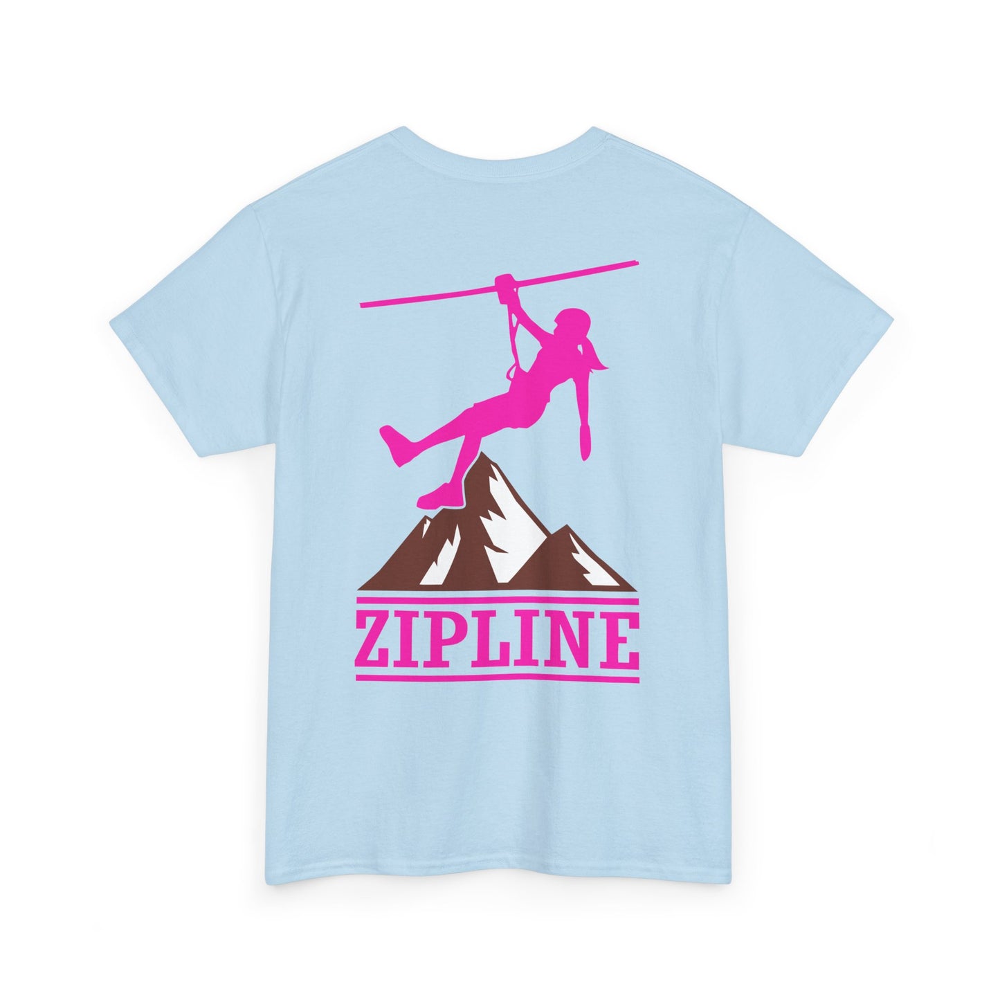 Zipline Girl. Heavy Cotton T-Shirt
