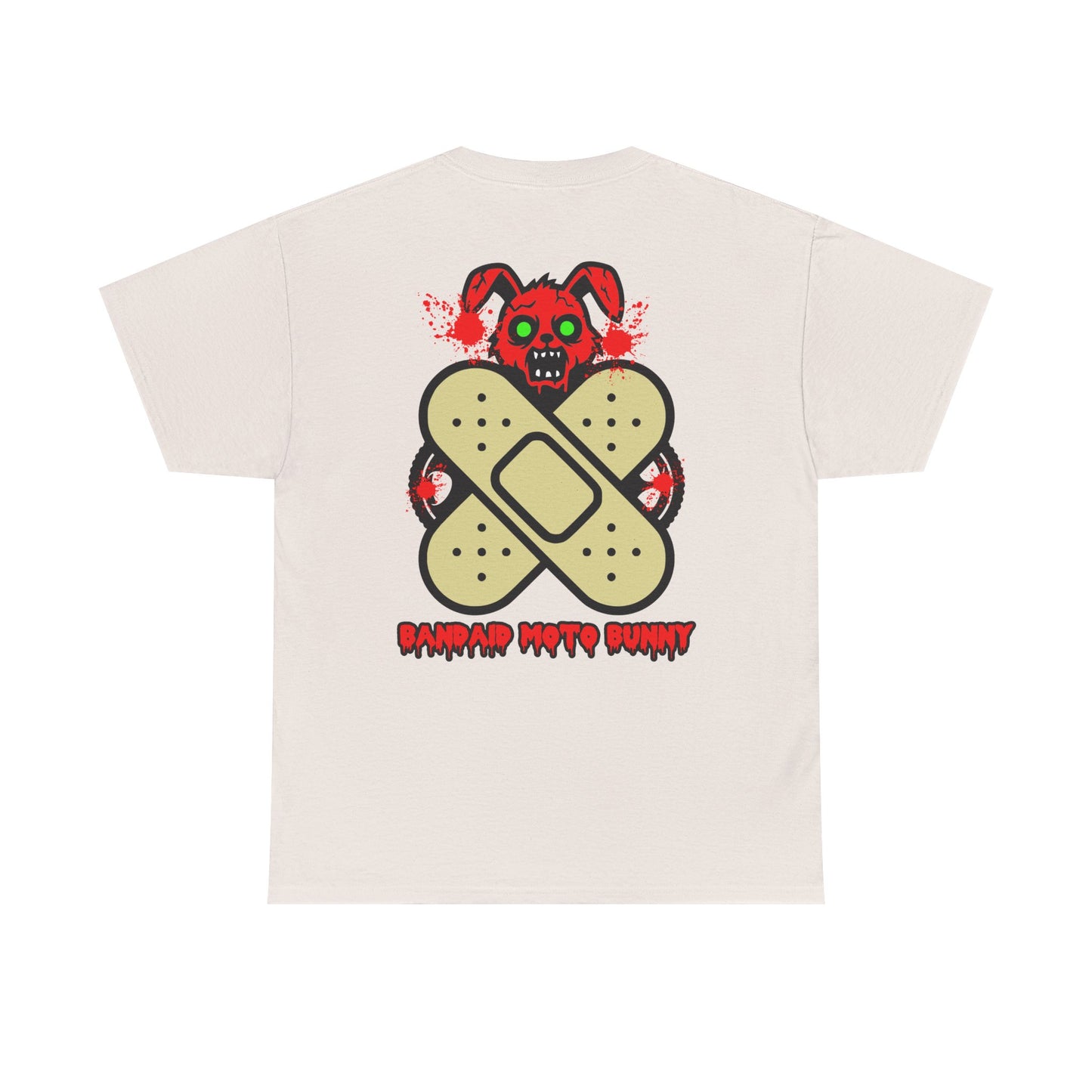 Bandaid Moto Bunny, Rad Moto Bunny, Heavy Cotton T-Shirt