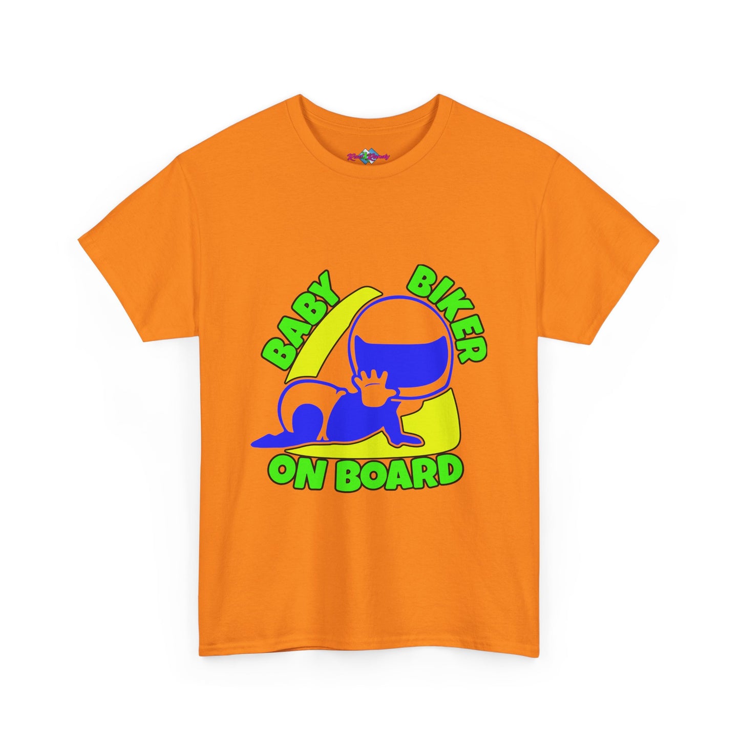Baby Biker on Board. Boy. Heavy Cotton T-Shirt