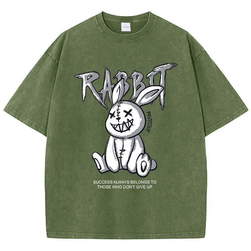 Cute Rabbit Print T-Shirt