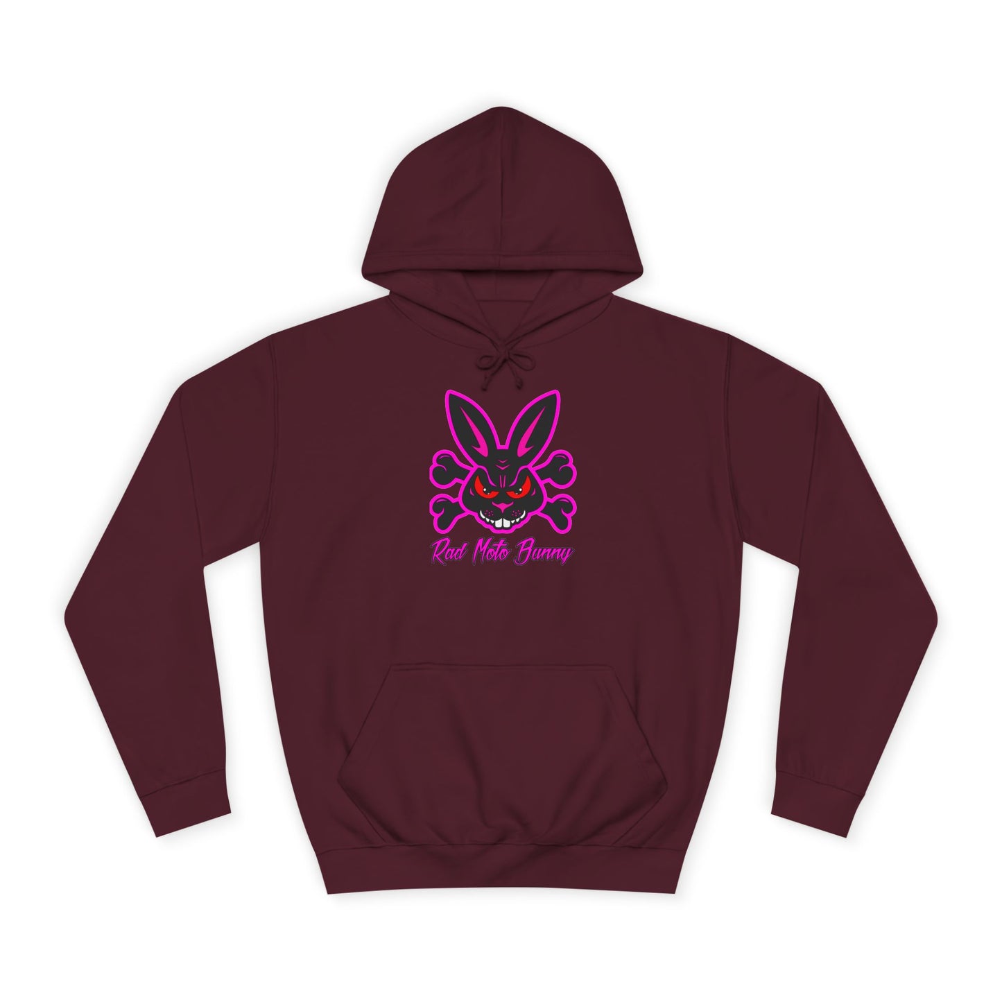 Zip Tie Certified, Rad Moto Bunny, Unisex Hoodie - Biker Style Sweatshirt for Motorcycle Enthusiasts