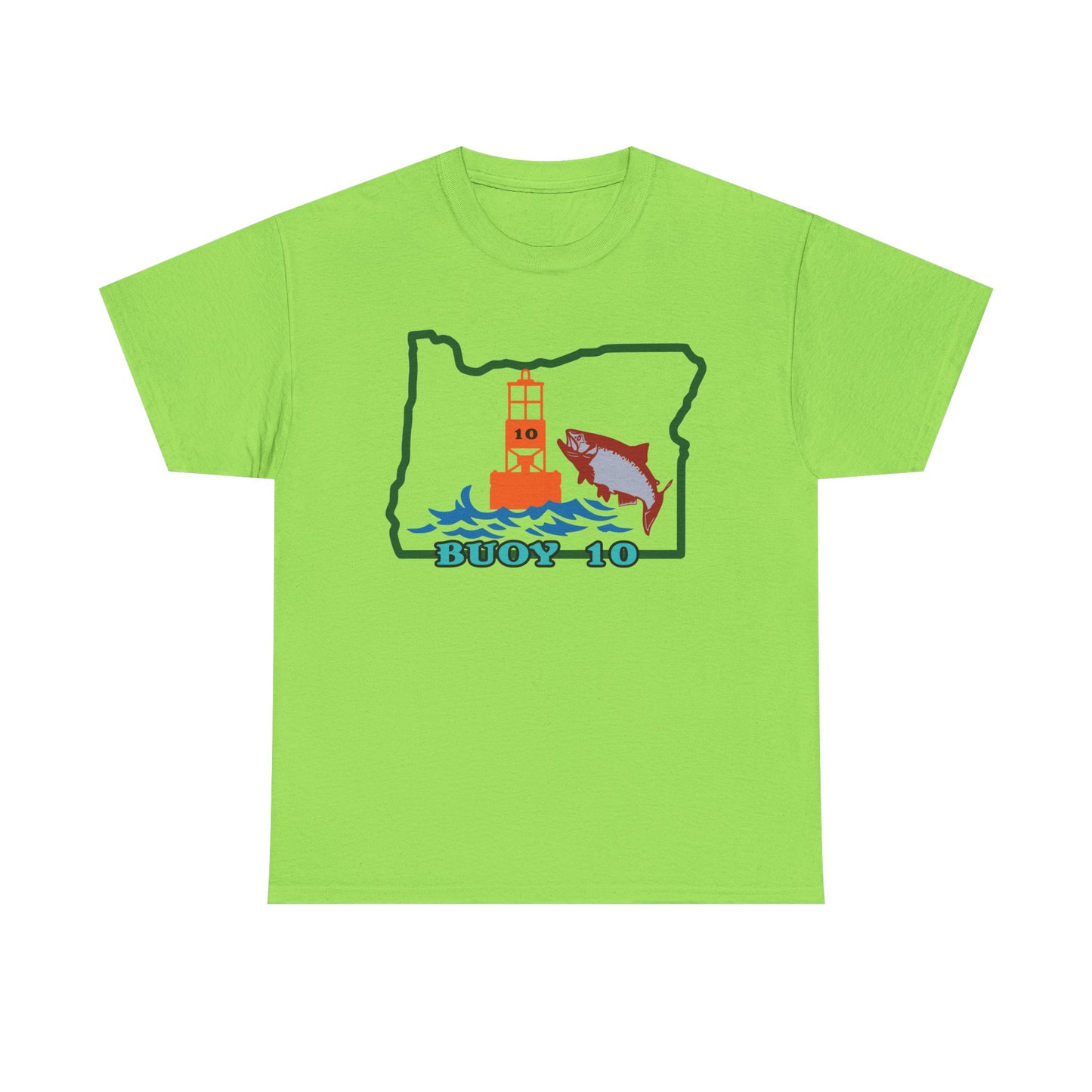 Buoy 10, Oregon. Heavy Cotton T-Shirt